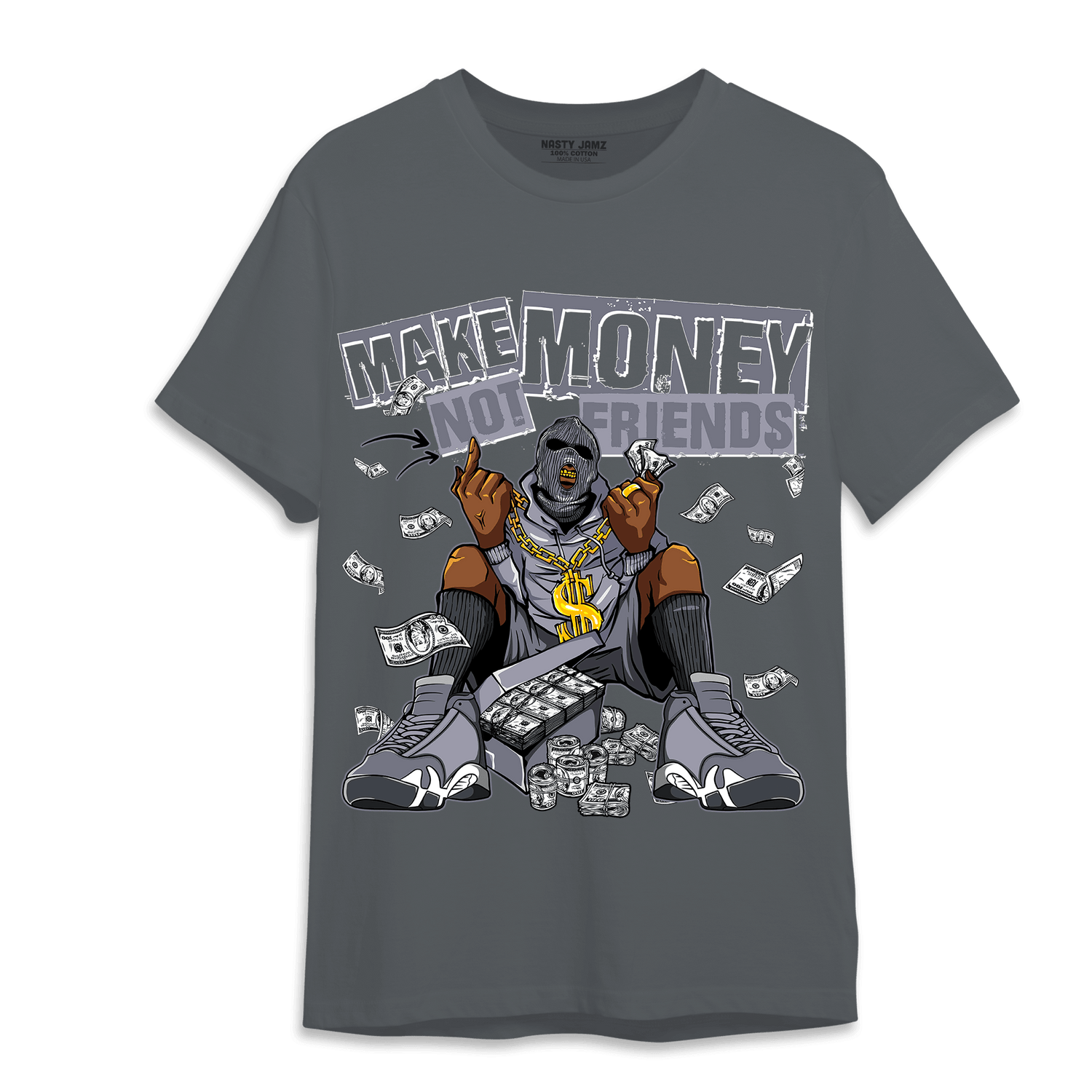 Stealth 14s T Shirt Match Make Money Not Friends - NastyJamz