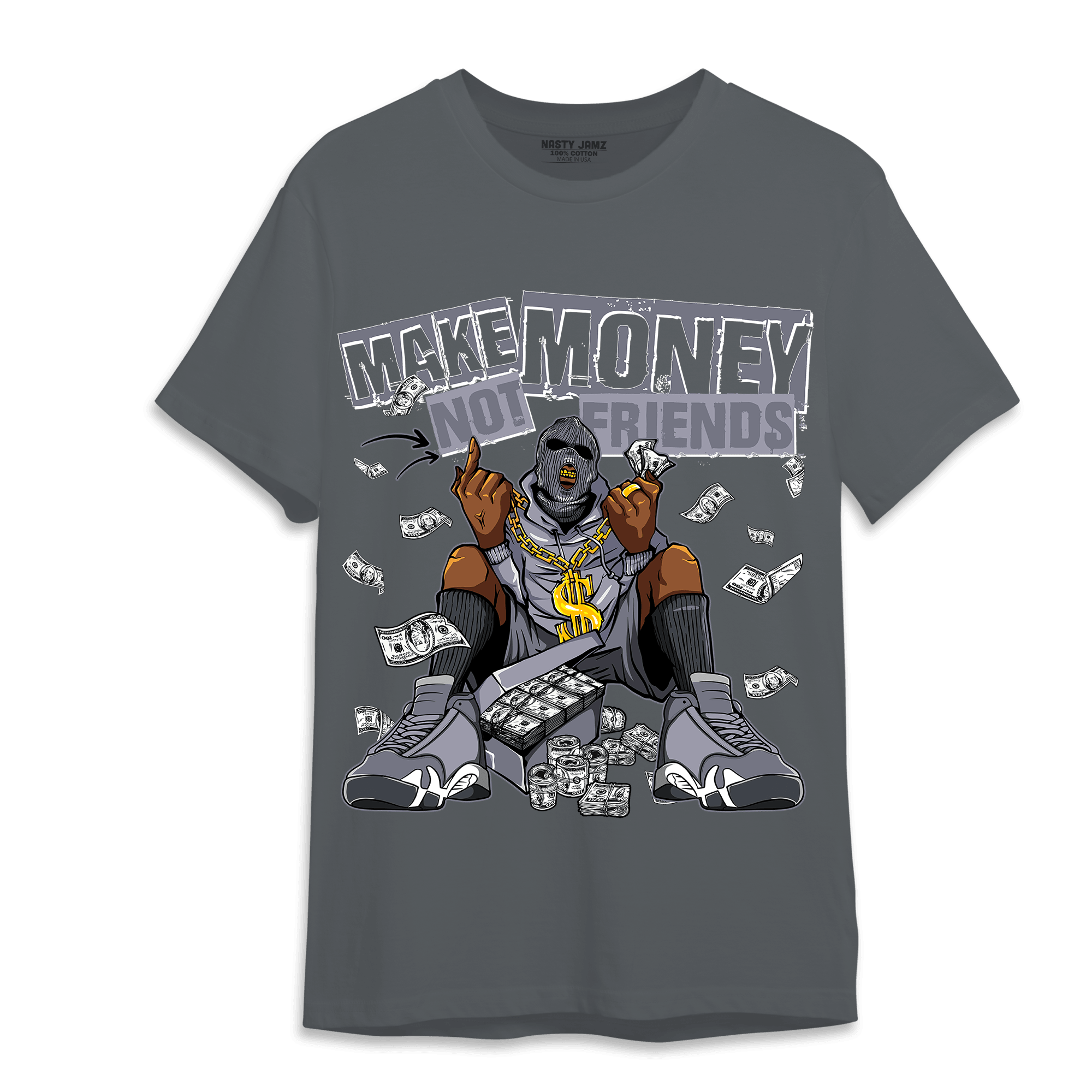 Stealth 14s T Shirt Match Make Money Not Friends - NastyJamz