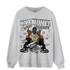 Retro High OG Black White 1s Sweatshirt Match Make Money Not Friends - NastyJamz