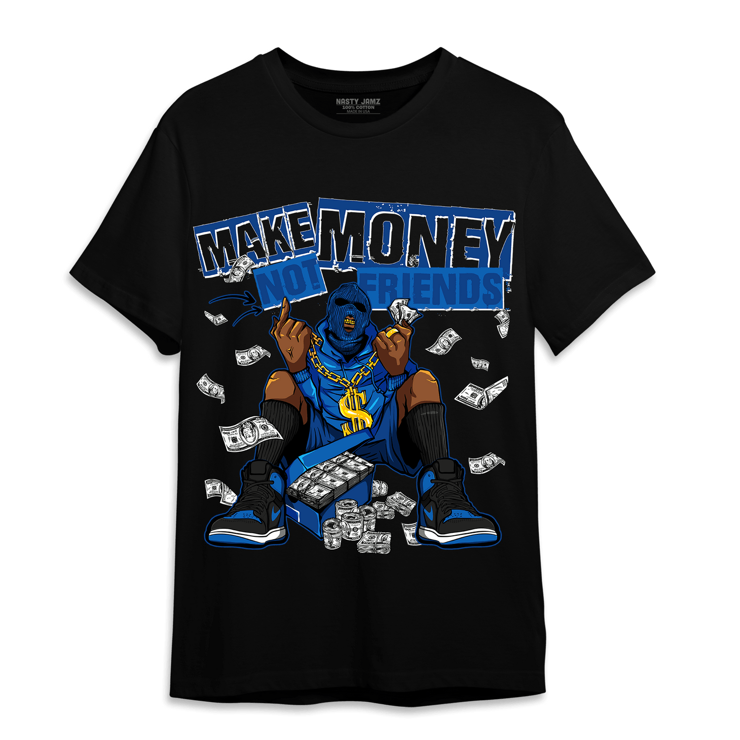 Royal Reimagined 1s T Shirt Match Make Money Not Friends - NastyJamz