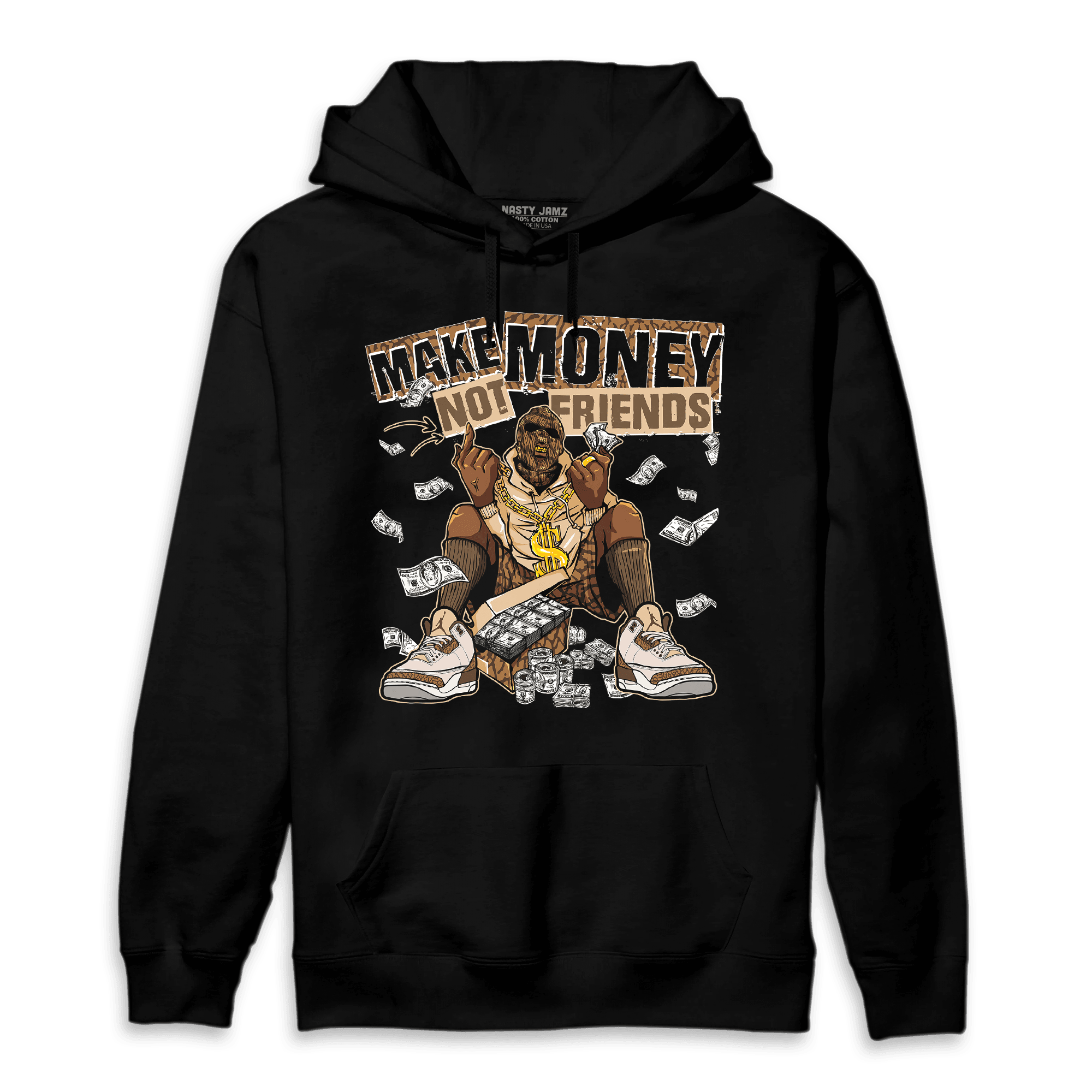Palomino 3s Hoodie Match Make Money Not Friends - NastyJamz