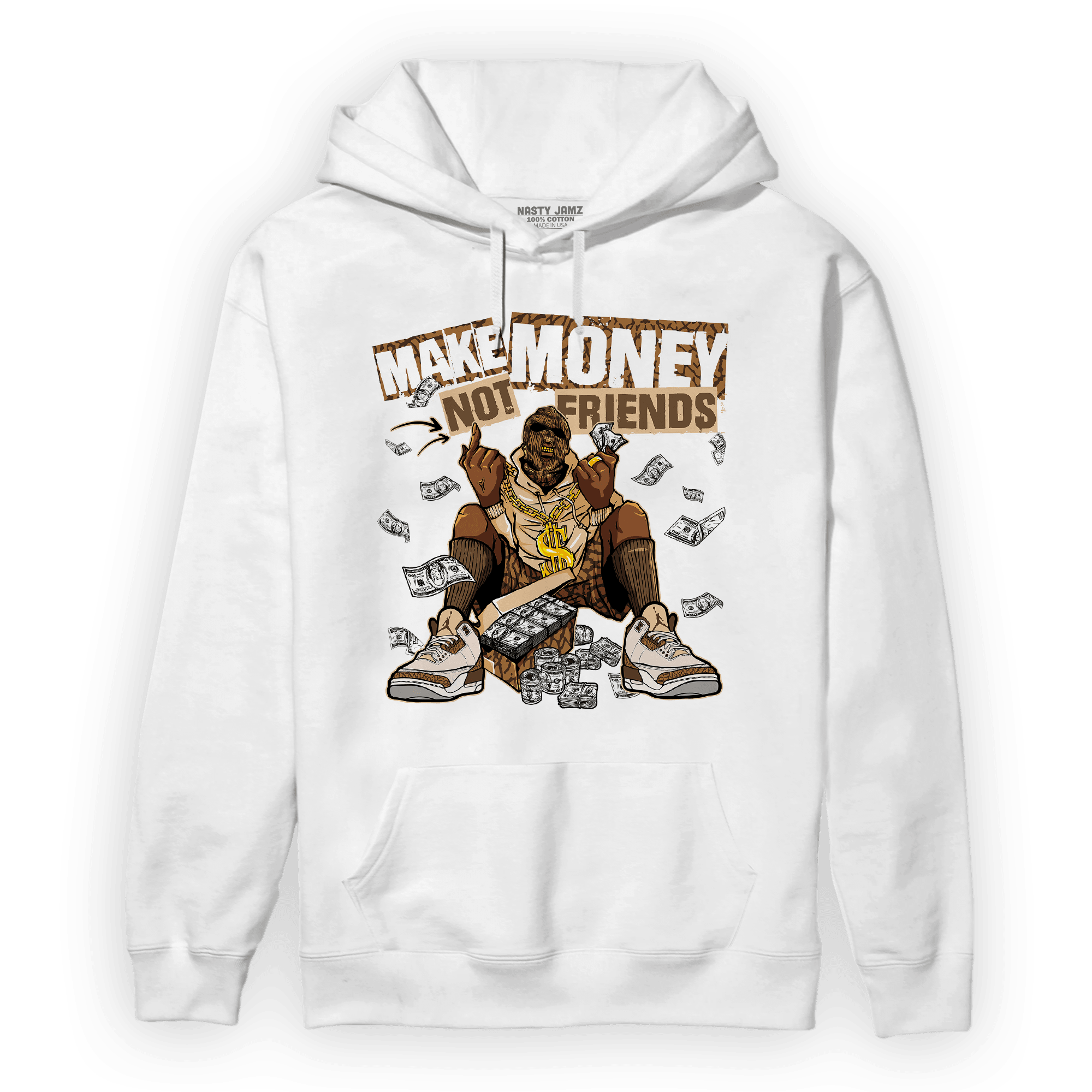 Palomino 3s Hoodie Match Make Money Not Friends - NastyJamz