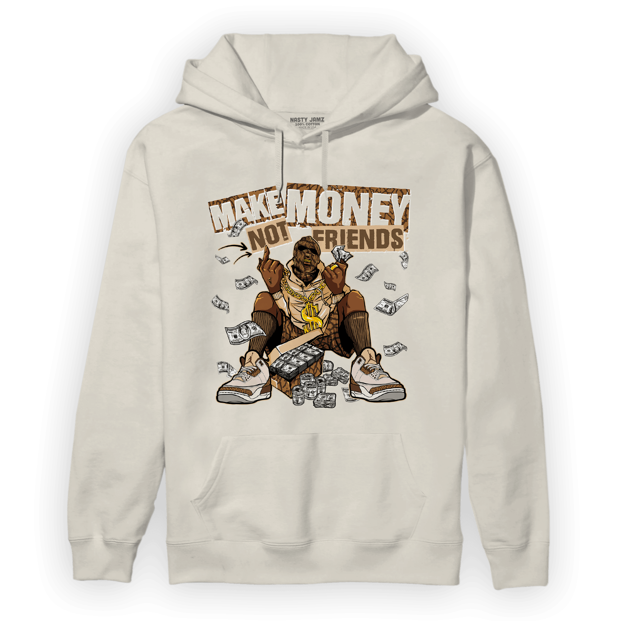 Palomino 3s Hoodie Match Make Money Not Friends - NastyJamz
