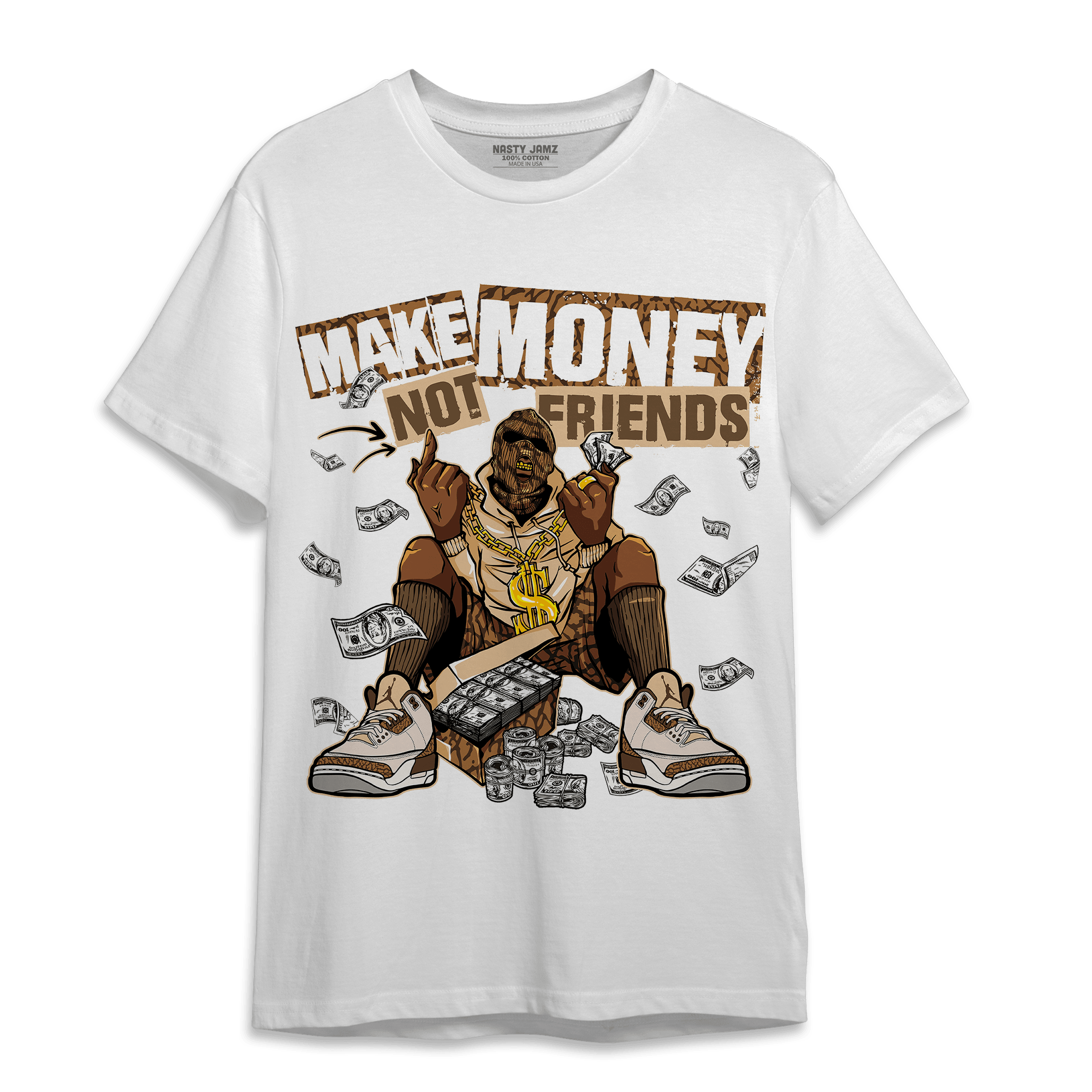 Palomino 3s T Shirt Match Make Money Not Friends - NastyJamz