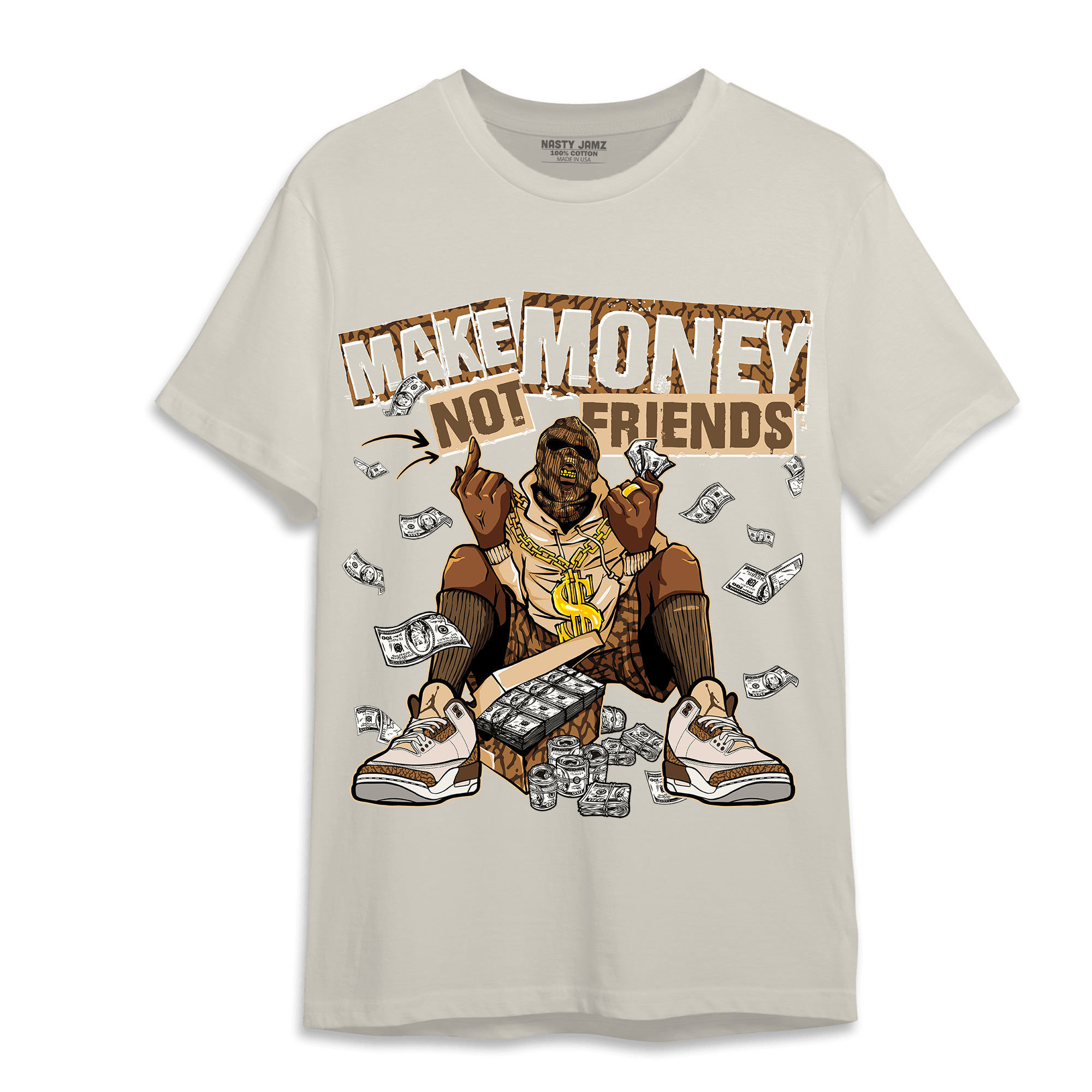 Palomino 3s T Shirt Match Make Money Not Friends - NastyJamz
