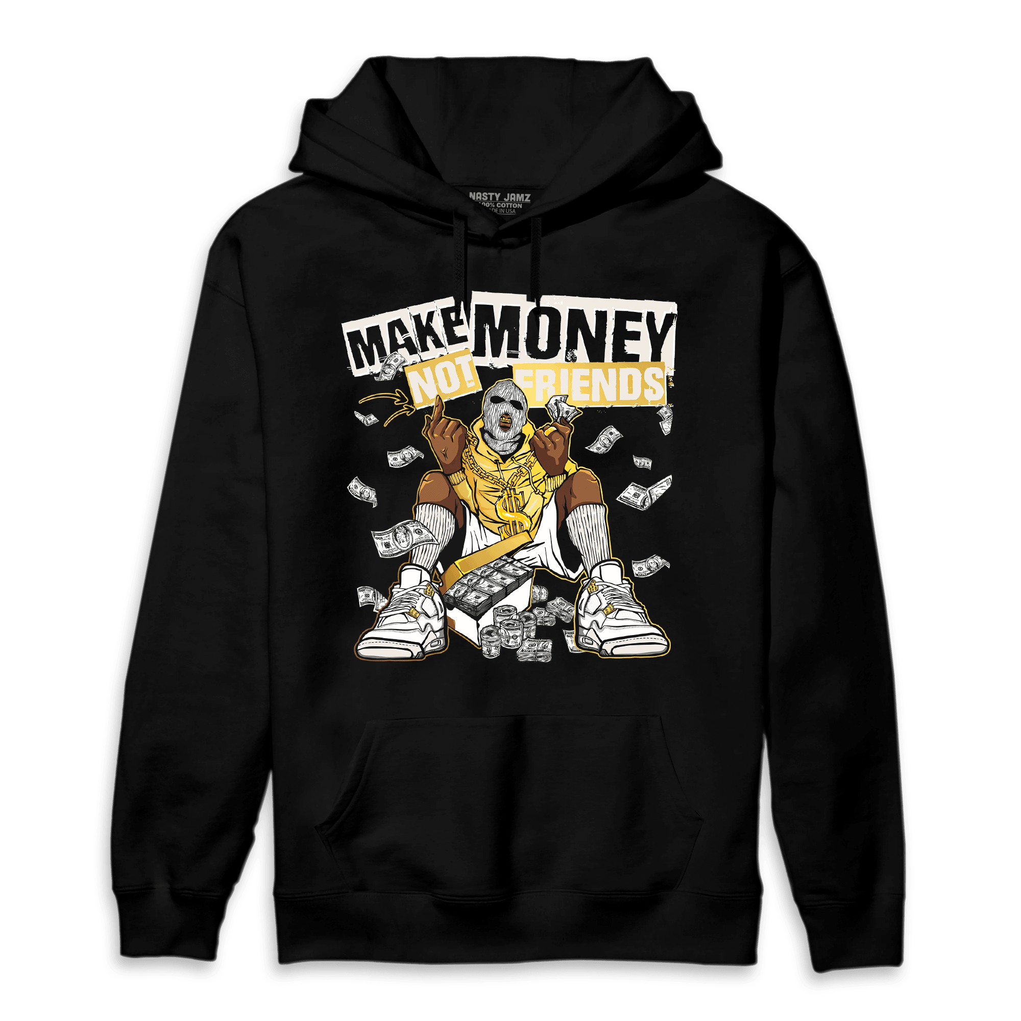 Sail 4s Hoodie Match Make Money Not Friends - NastyJamz