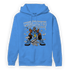 University Blue 5s Hoodie Match Make Money Not Friends - NastyJamz