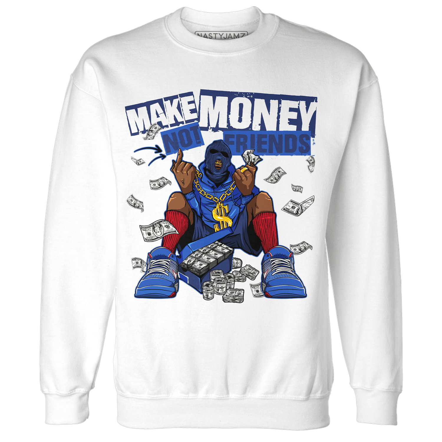 KB 4 Protro Philly Sweatshirt Match Make Money Not Friends - NastyJamz