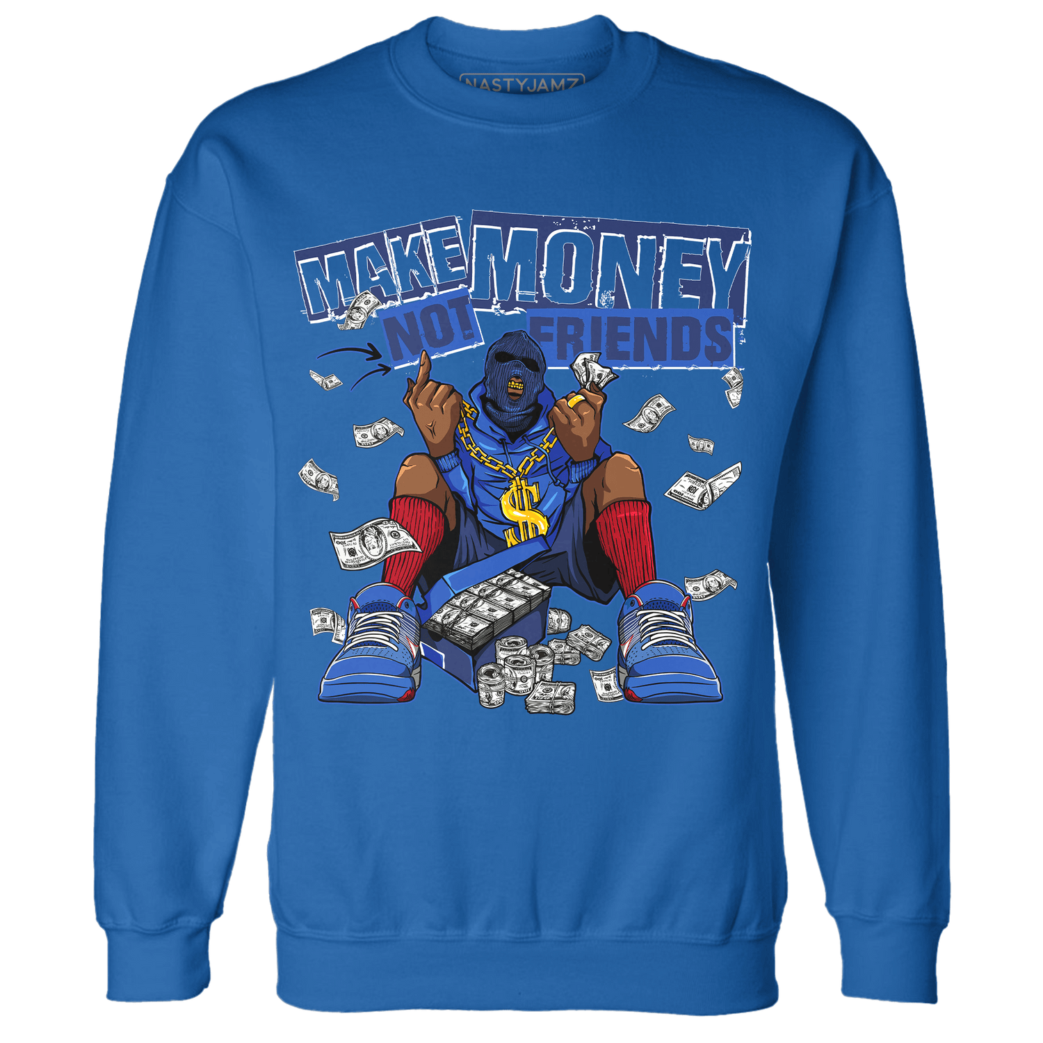 KB 4 Protro Philly Sweatshirt Match Make Money Not Friends - NastyJamz