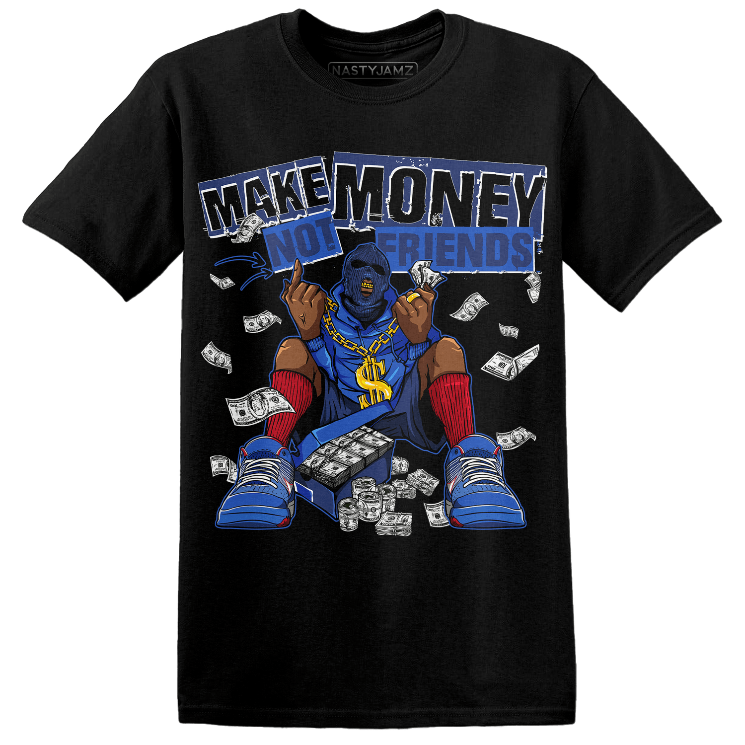 KB 4 Protro Philly T Shirt Match Make Money Not Friends - NastyJamz