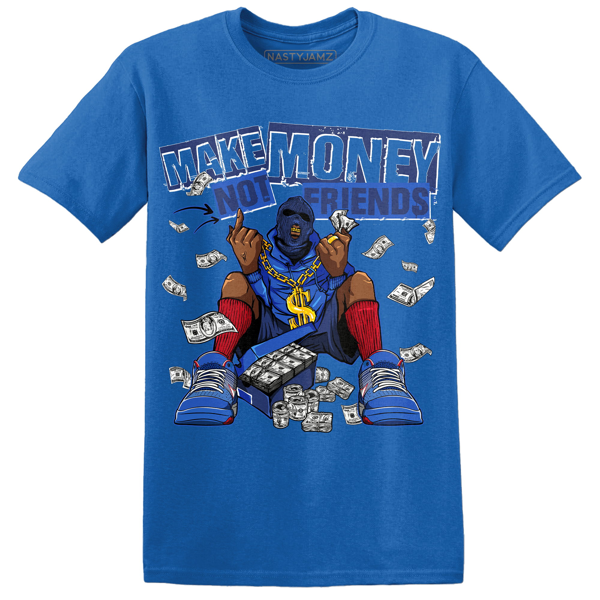 KB 4 Protro Philly T Shirt Match Make Money Not Friends - NastyJamz