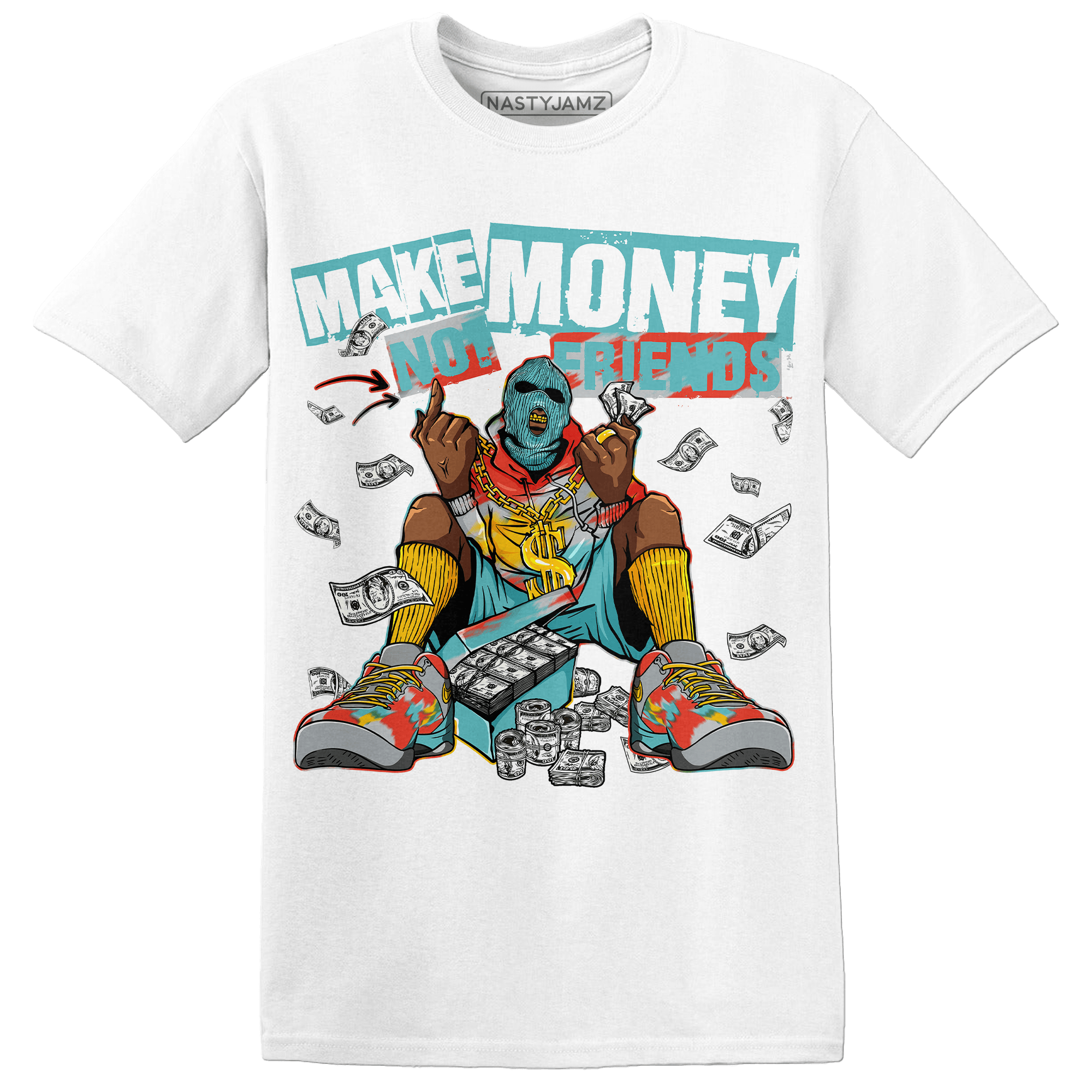 KB 8 Protro Venice Beach T Shirt Match Make Money Not Friends - NastyJamz