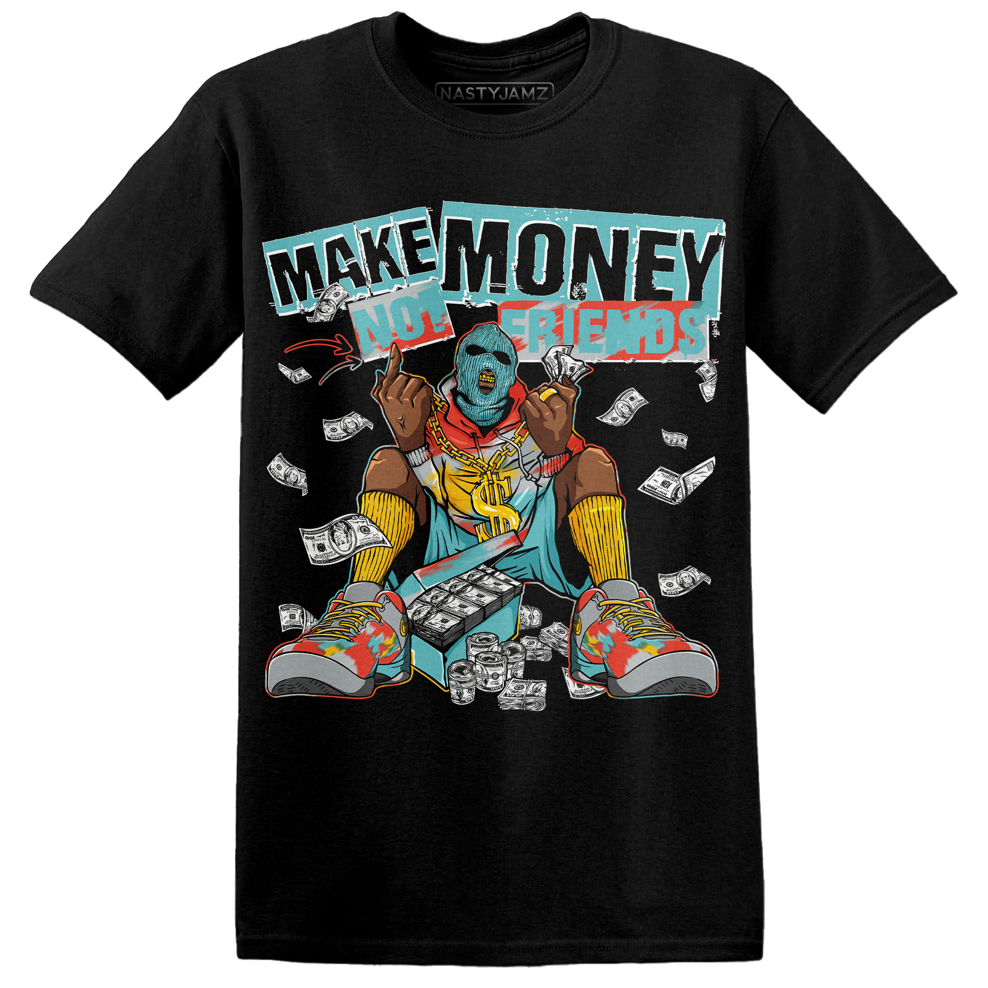 KB 8 Protro Venice Beach T Shirt Match Make Money Not Friends - NastyJamz