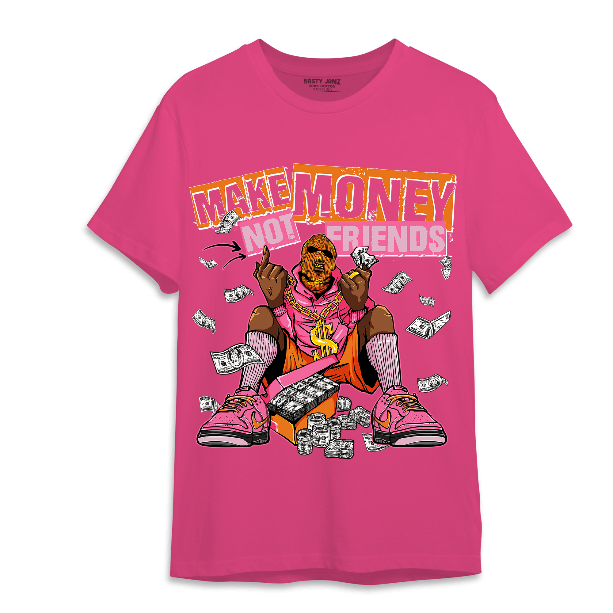 SB Dunk Blossom T Shirt Match Make Money Not Friends - NastyJamz
