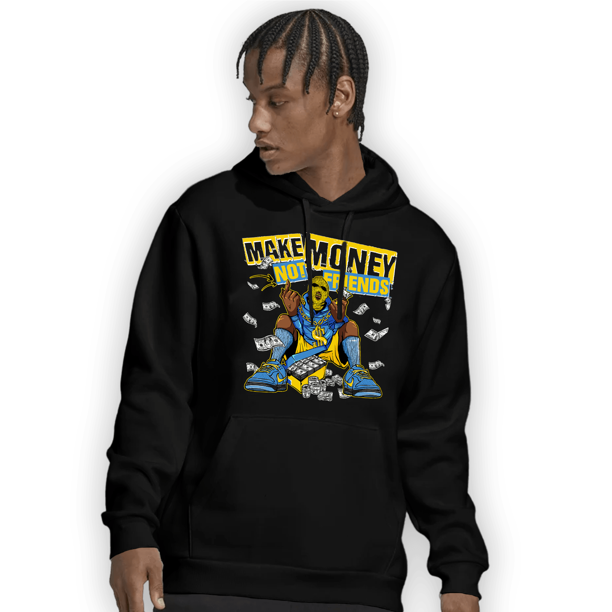 SB Dunk Bubbles Hoodie Match Make Money Not Friends - NastyJamz
