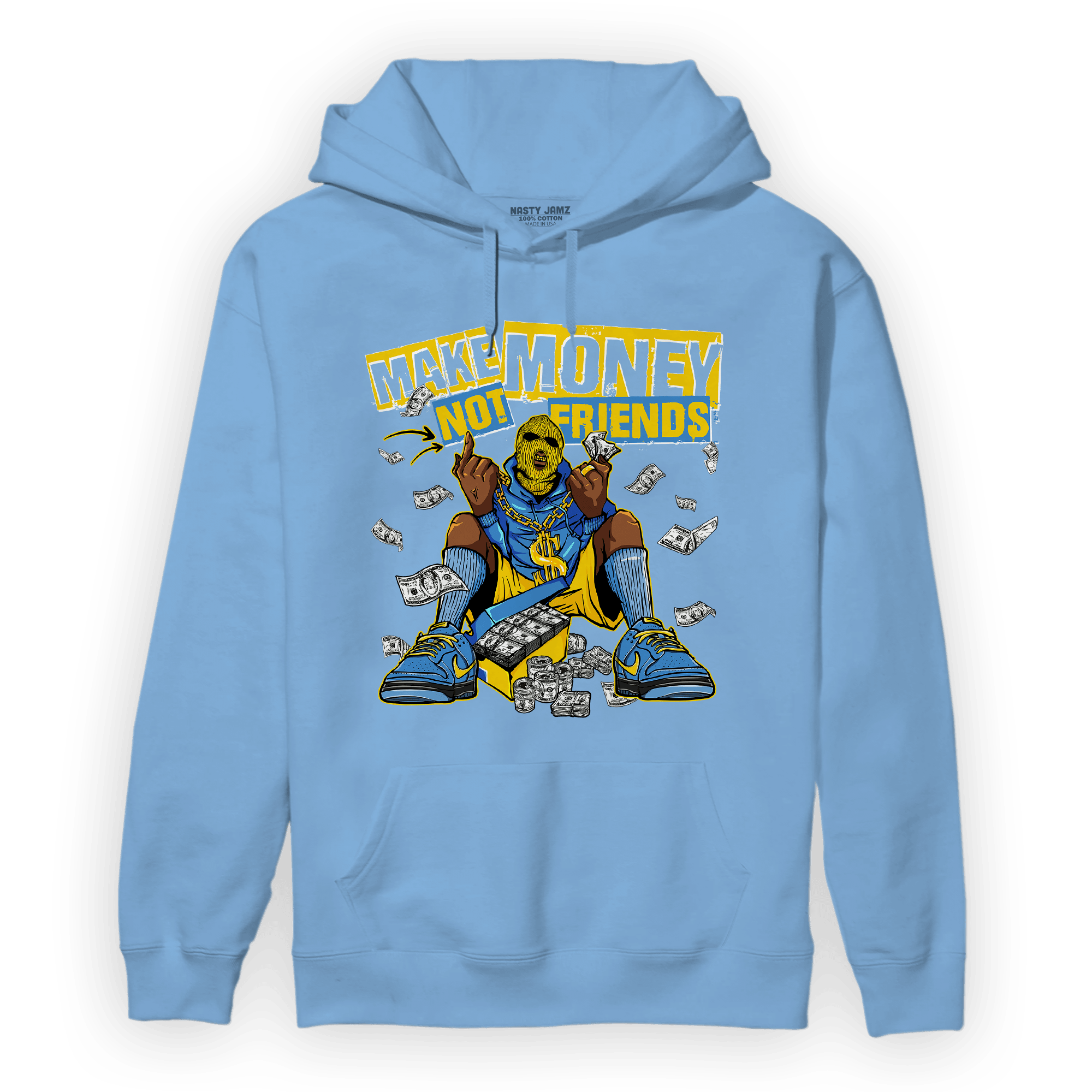 SB Dunk Bubbles Hoodie Match Make Money Not Friends - NastyJamz