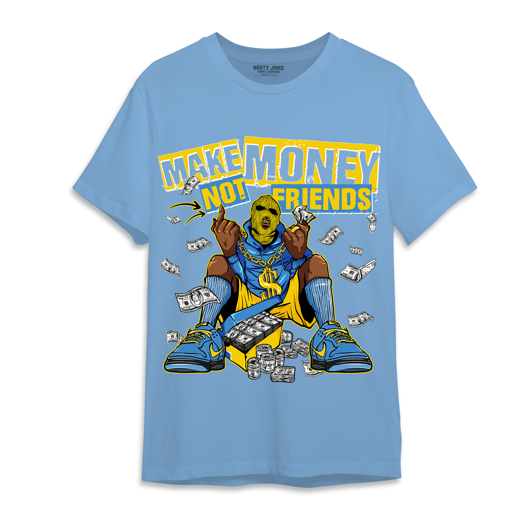 SB Dunk Bubbles T Shirt Match Make Money Not Friends - NastyJamz