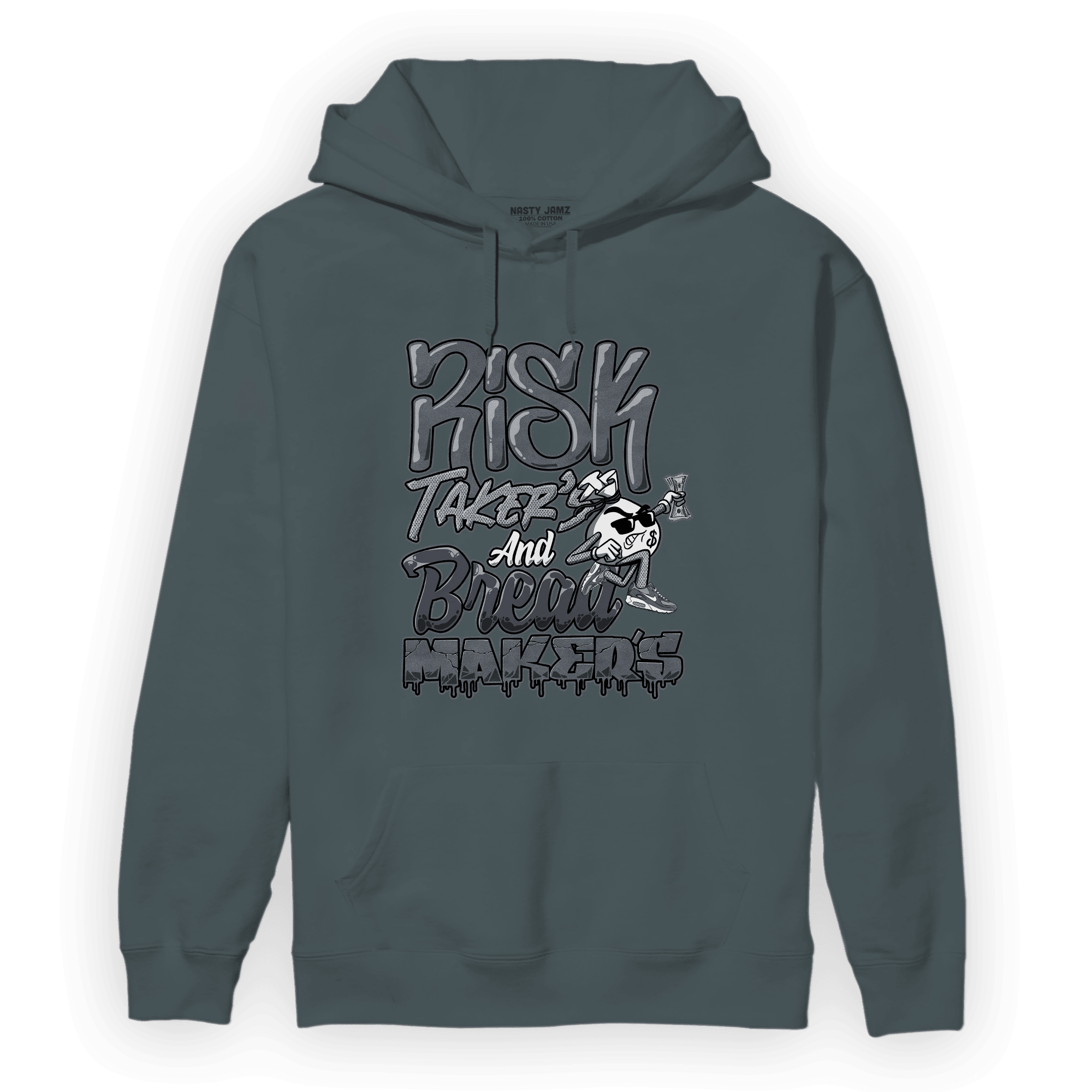 Air Max 90 Iron Grey Hoodie Match Making Our Bread - NastyJamz