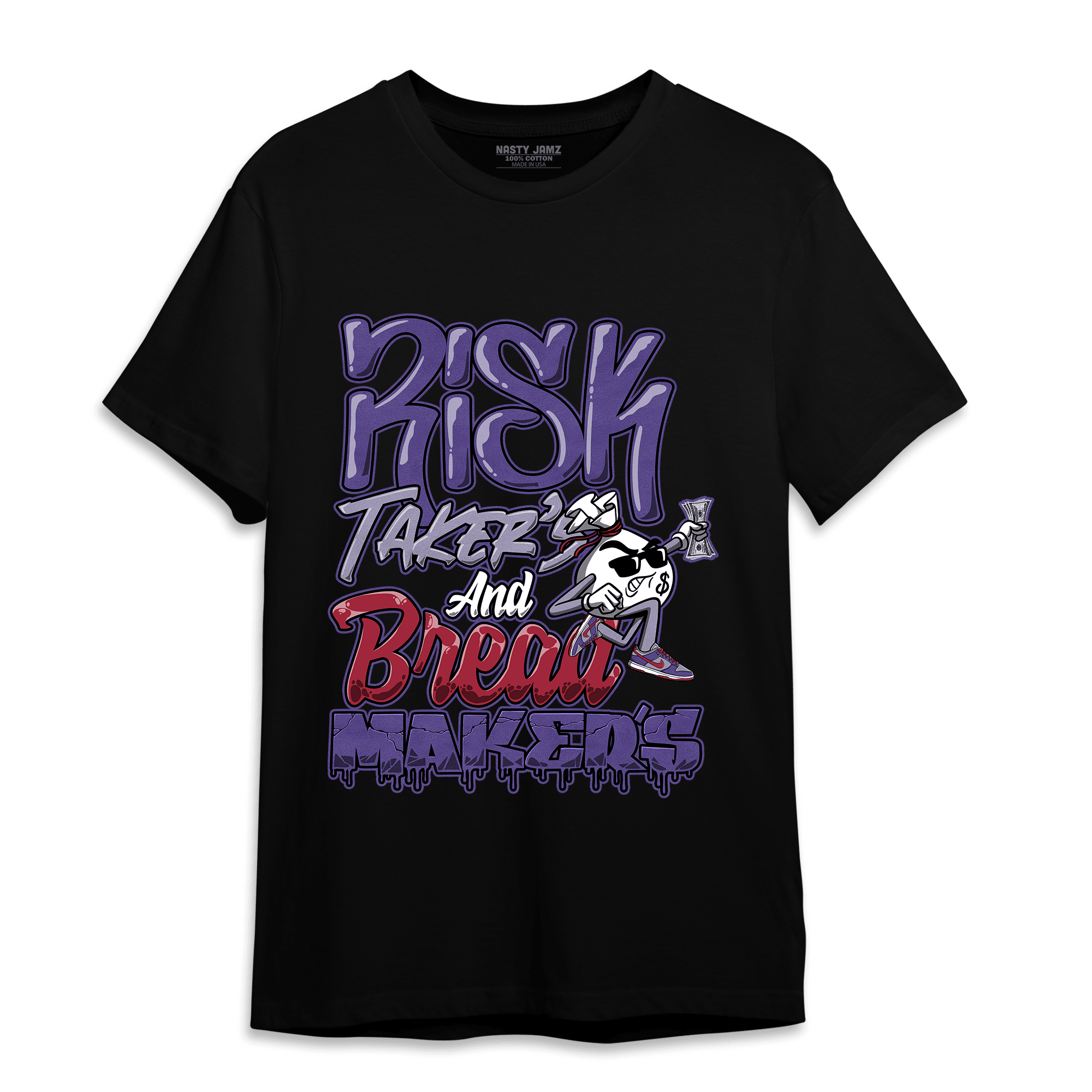 Dunk Low Plum T Shirt Match Making Our Bread - NastyJamz