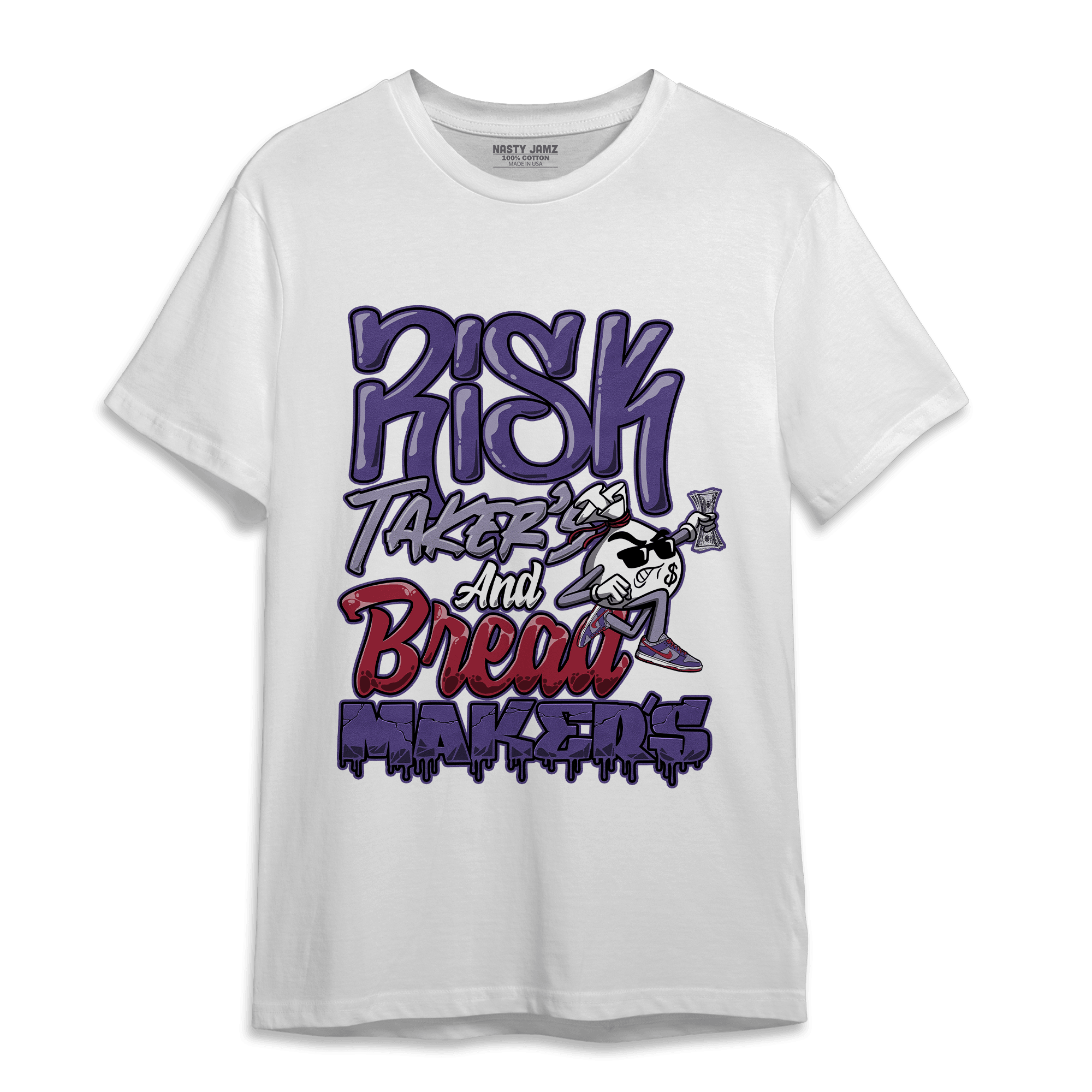 Dunk Low Plum T Shirt Match Making Our Bread - NastyJamz