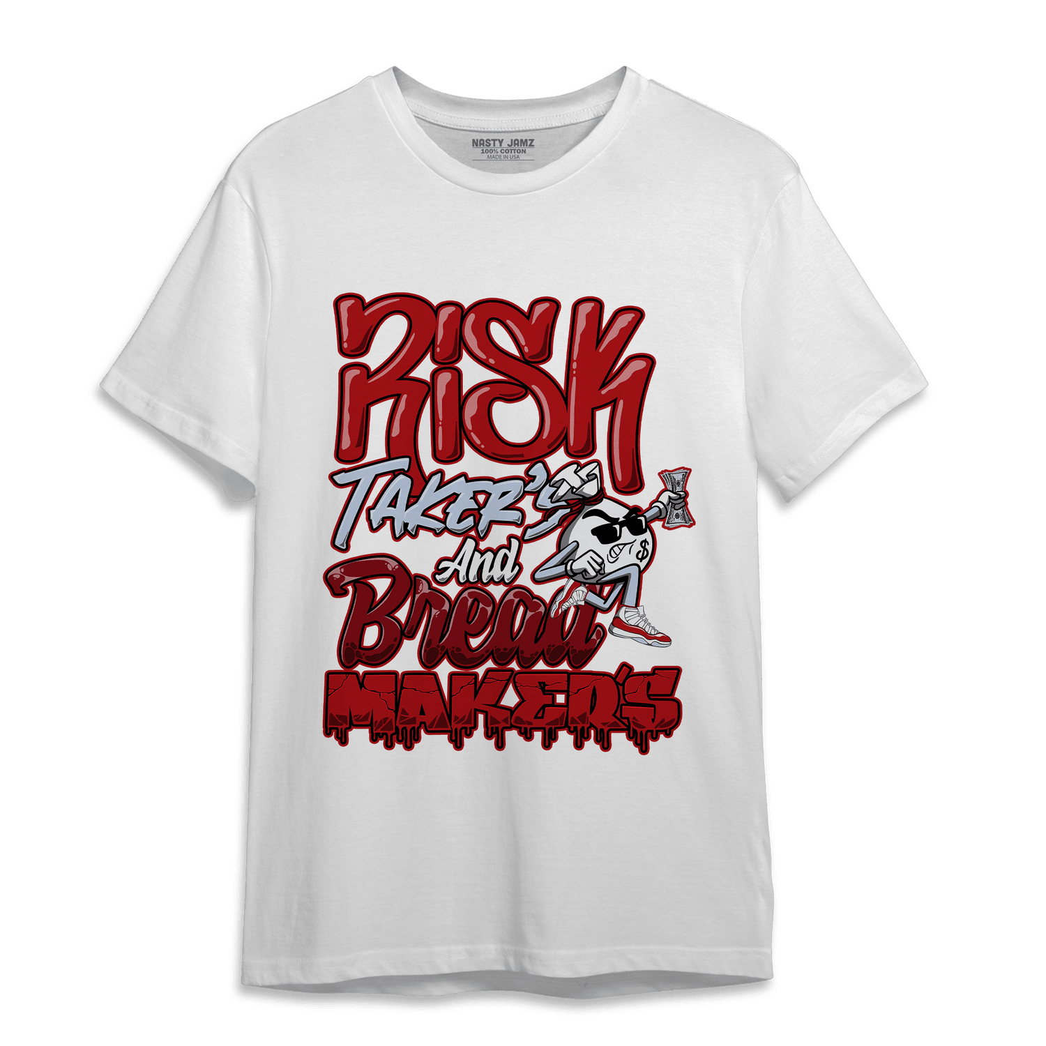 Cherry 11s T Shirt Match Making Our Bread - NastyJamz