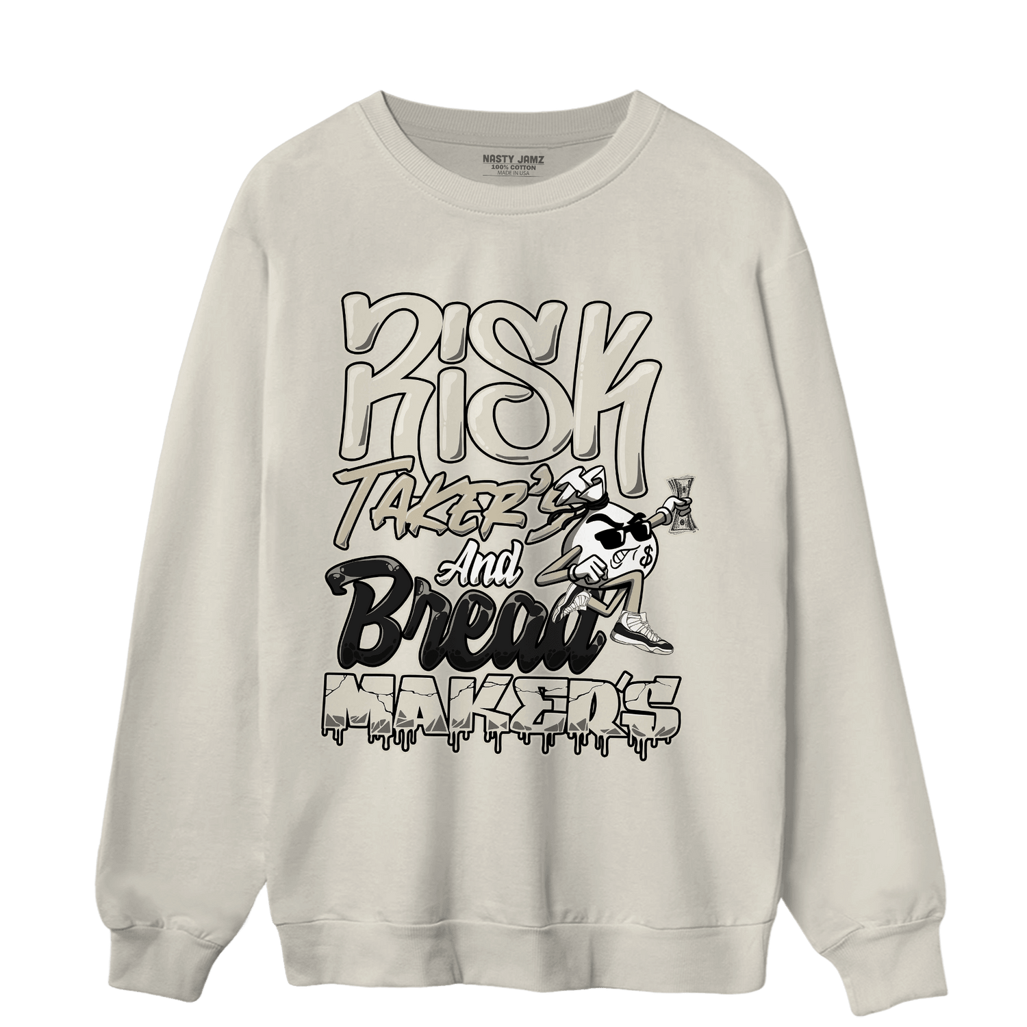 Gratitude 11s Sweatshirt Match Making Our Bread - NastyJamz