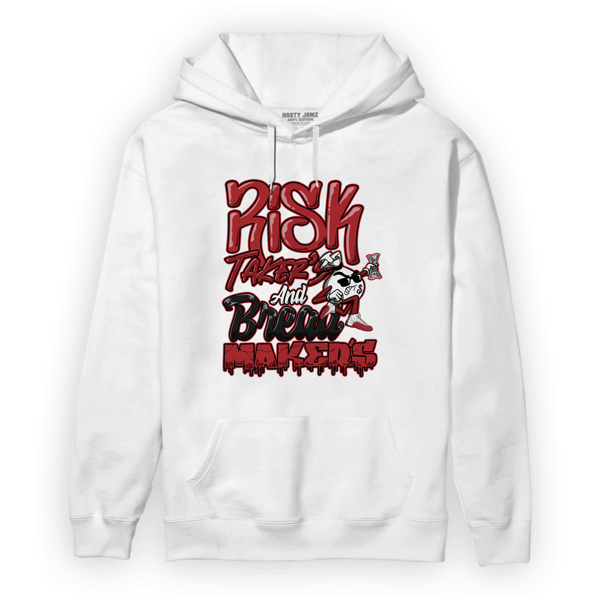 Cherry 12s Hoodie Match Making Our Bread - NastyJamz