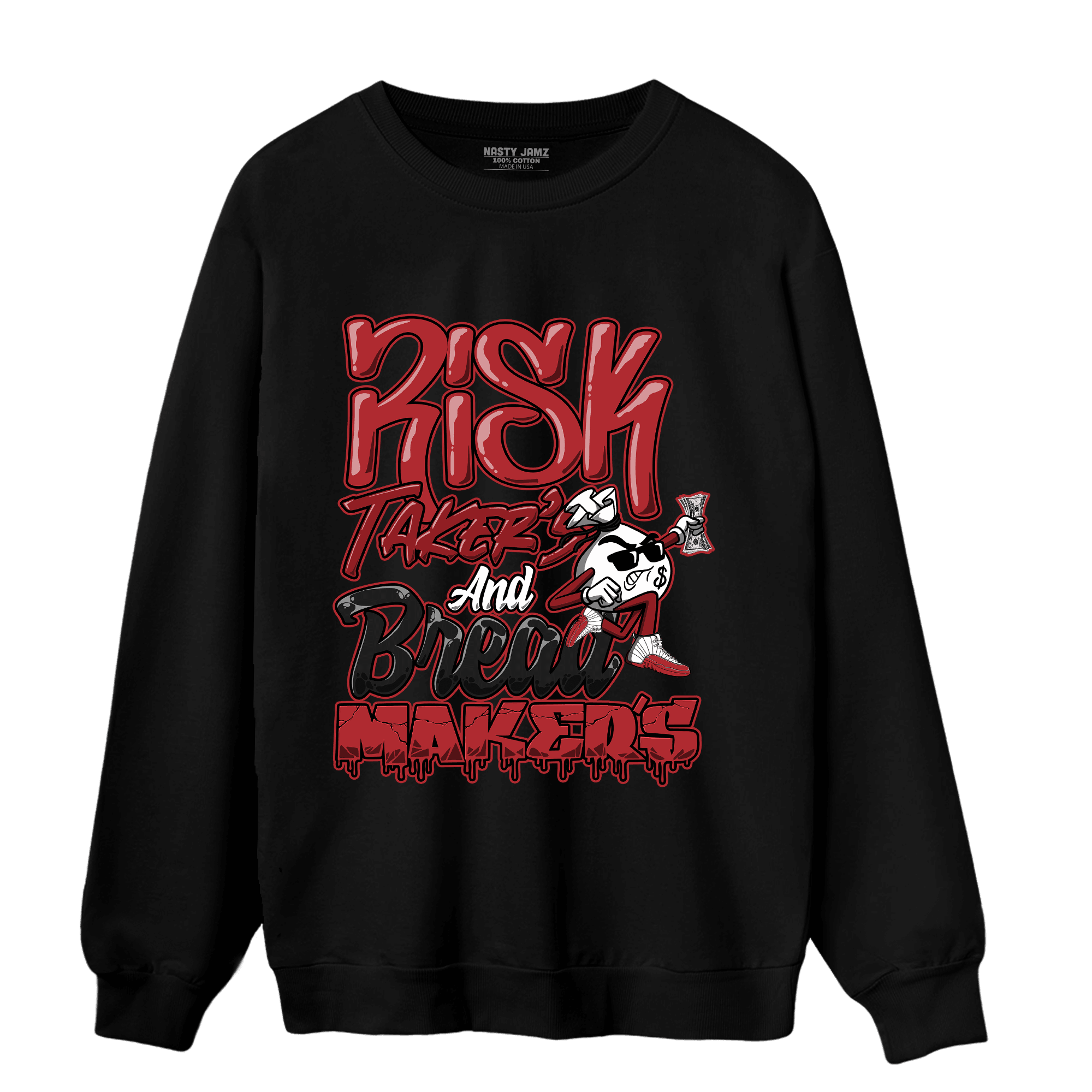 Cherry 12s Sweatshirt Match Making Our Bread - NastyJamz