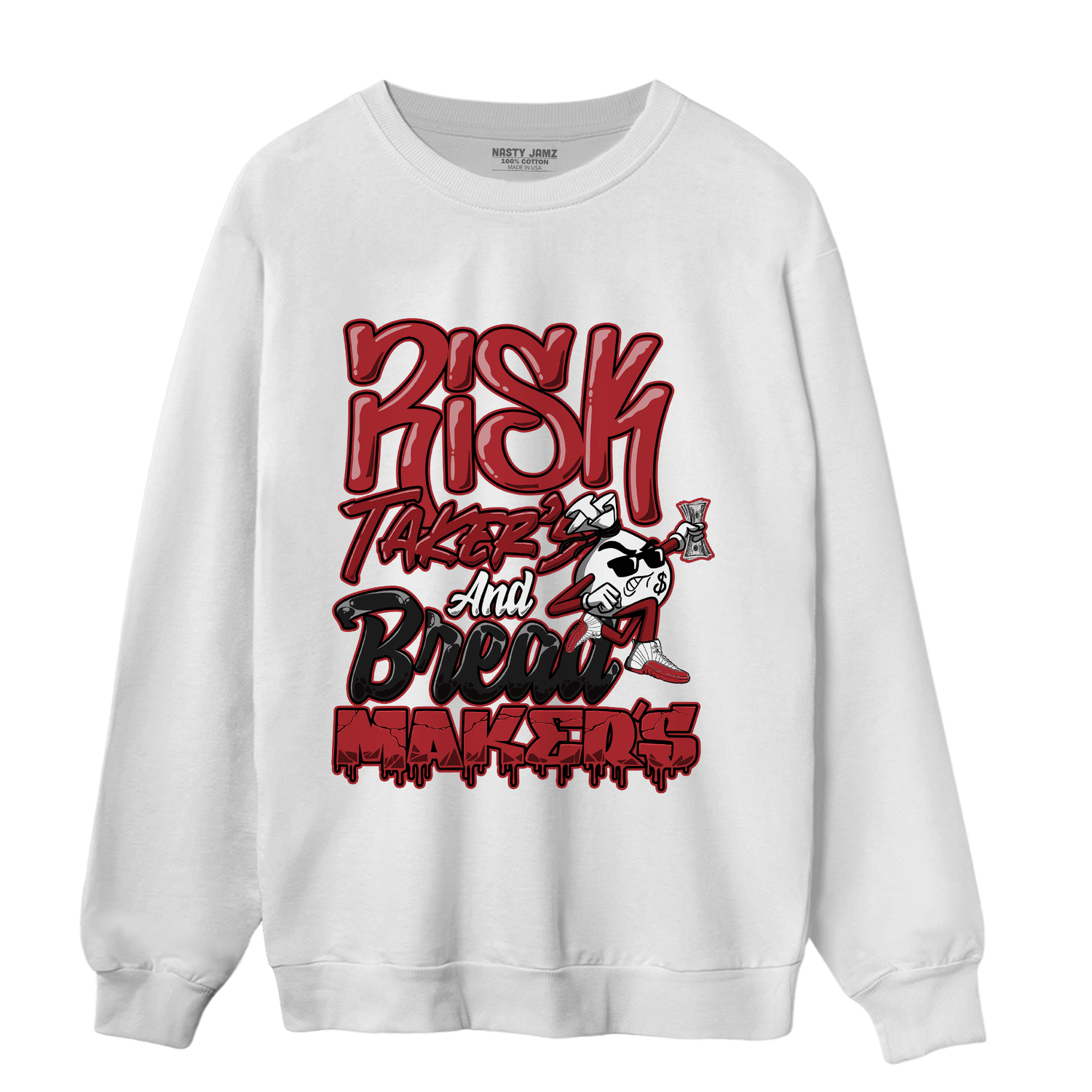 Cherry 12s Sweatshirt Match Making Our Bread - NastyJamz