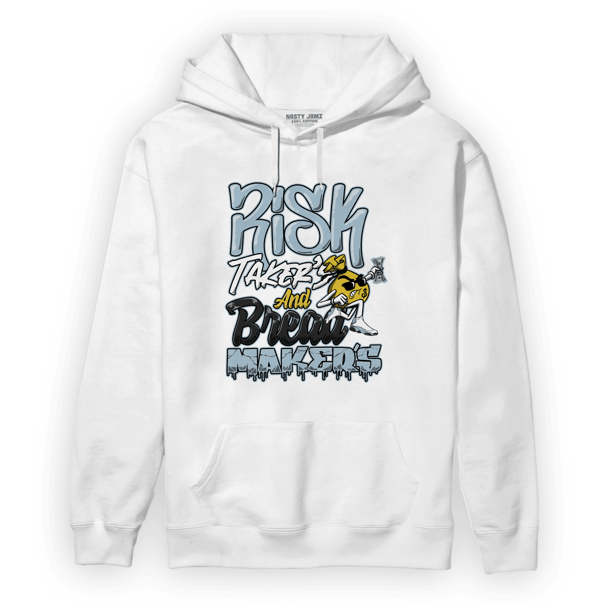 Blue Grey 13s Hoodie Match Making Our Bread - NastyJamz