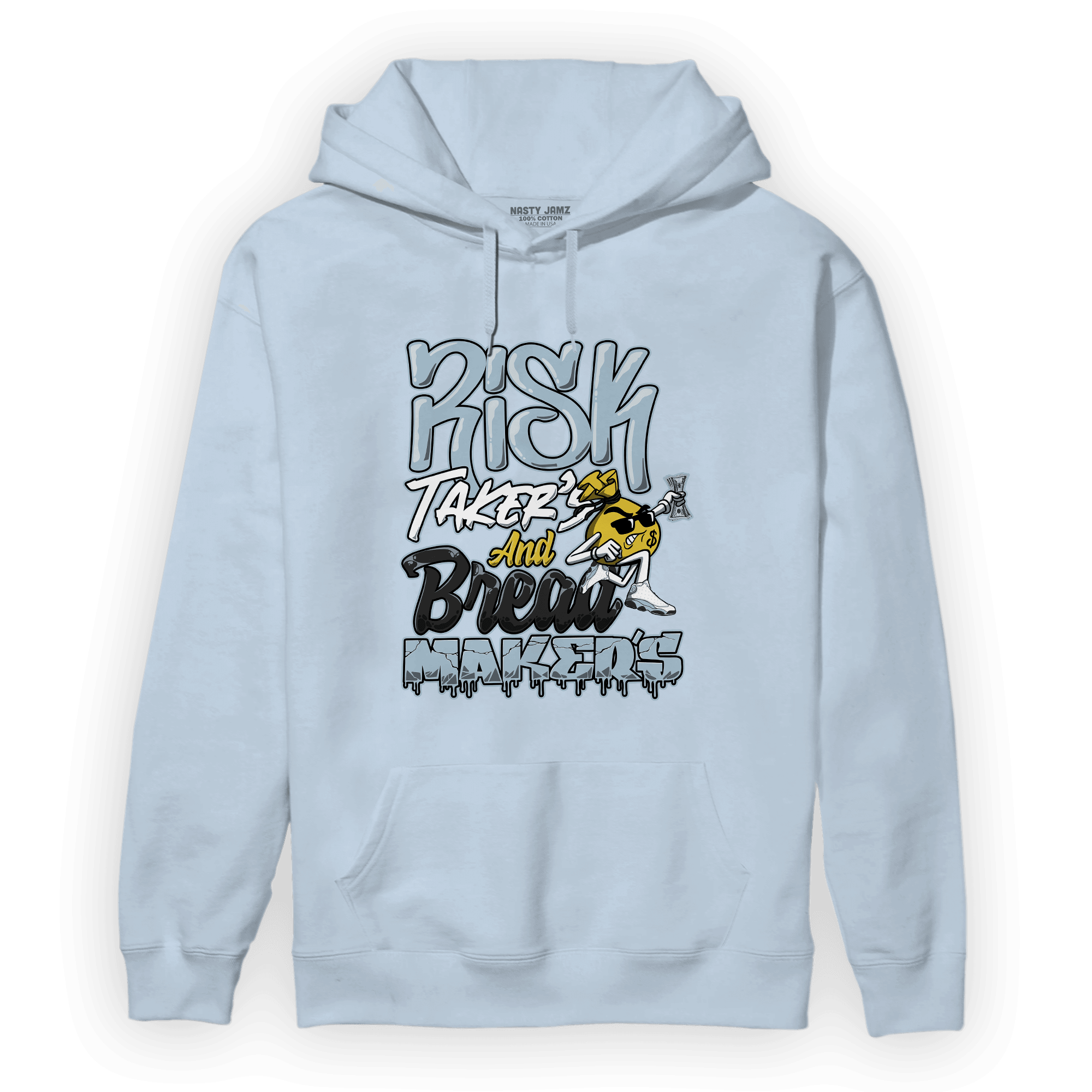 Blue Grey 13s Hoodie Match Making Our Bread - NastyJamz