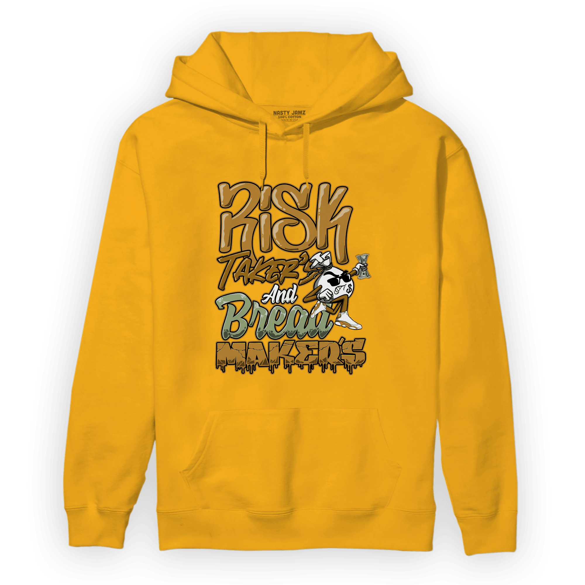 Wheat 13s Hoodie Match Making Our Bread - NastyJamz