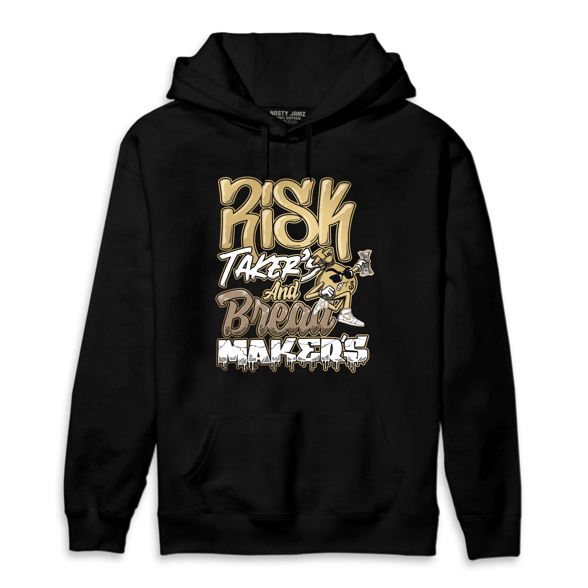 High OG Metallic Gold 1s Hoodie Match Making Our Bread - NastyJamz