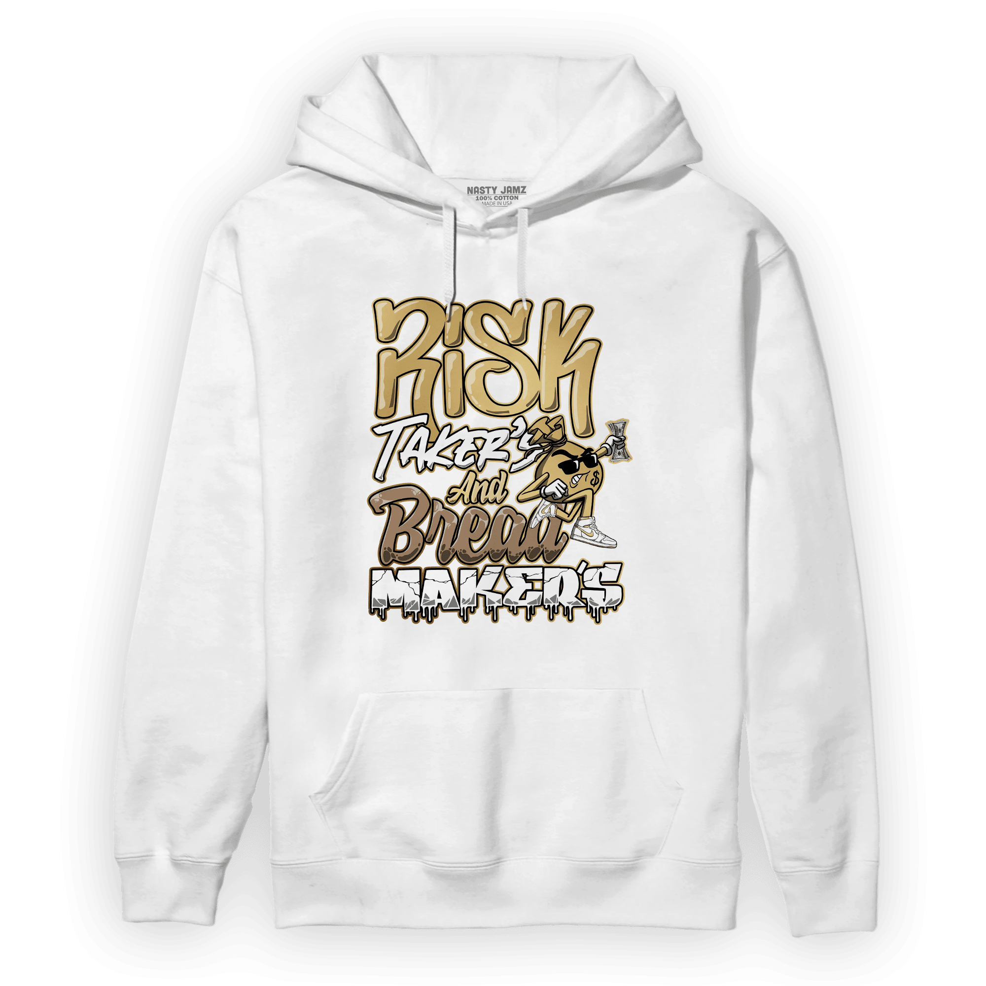 High OG Metallic Gold 1s Hoodie Match Making Our Bread - NastyJamz