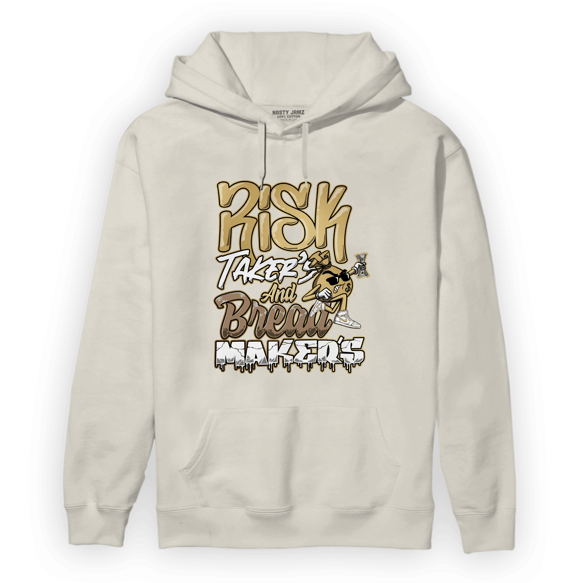 High OG Metallic Gold 1s Hoodie Match Making Our Bread - NastyJamz