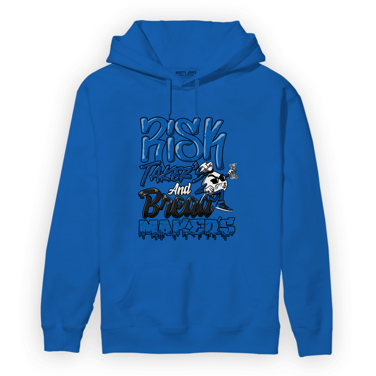 Royal Reimagined 1s Hoodie Match Making Our Bread - NastyJamz