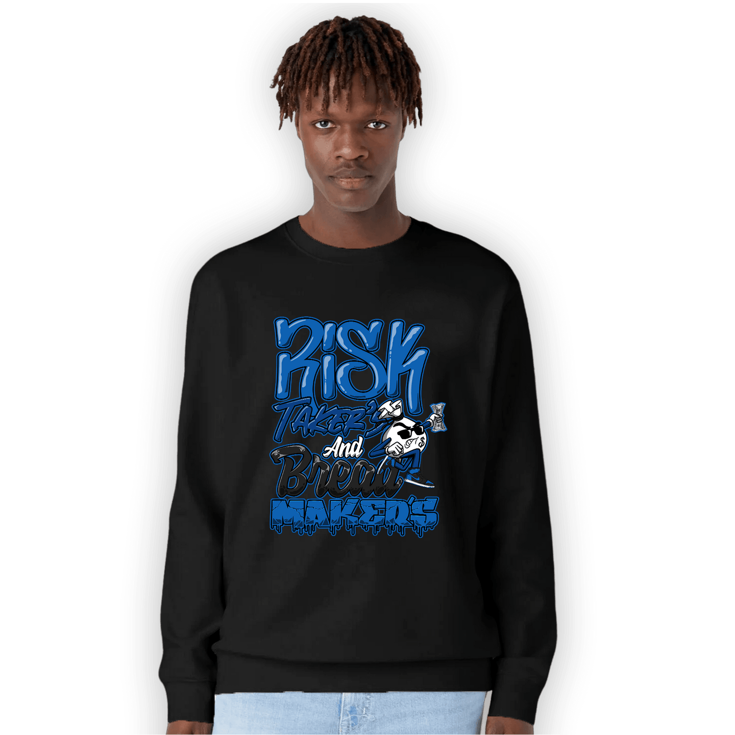 Royal Reimagined 1s Sweatshirt Match Making Our Bread - NastyJamz