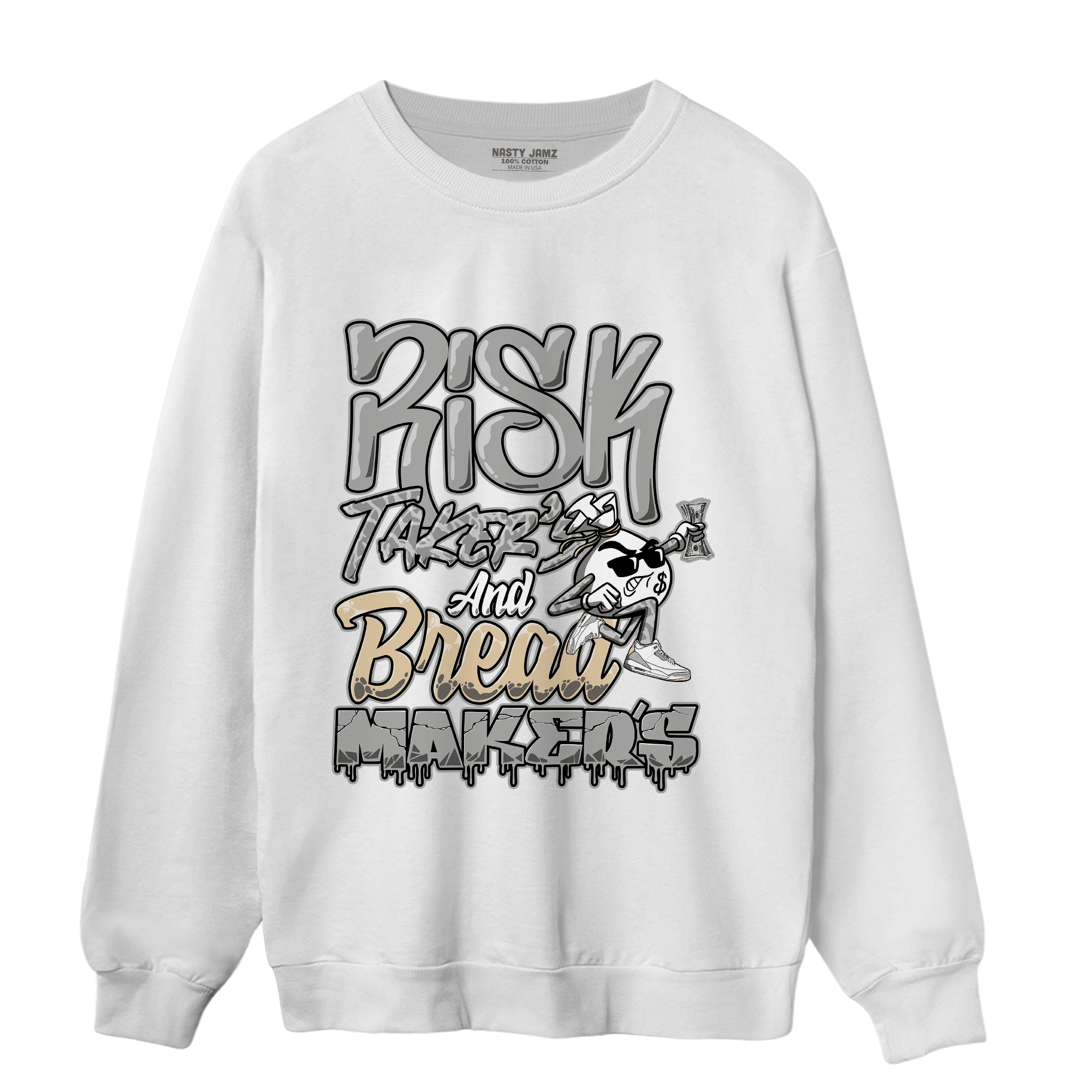 Craft Ivory 3s Sweatshirt Match Making Our Bread - NastyJamz
