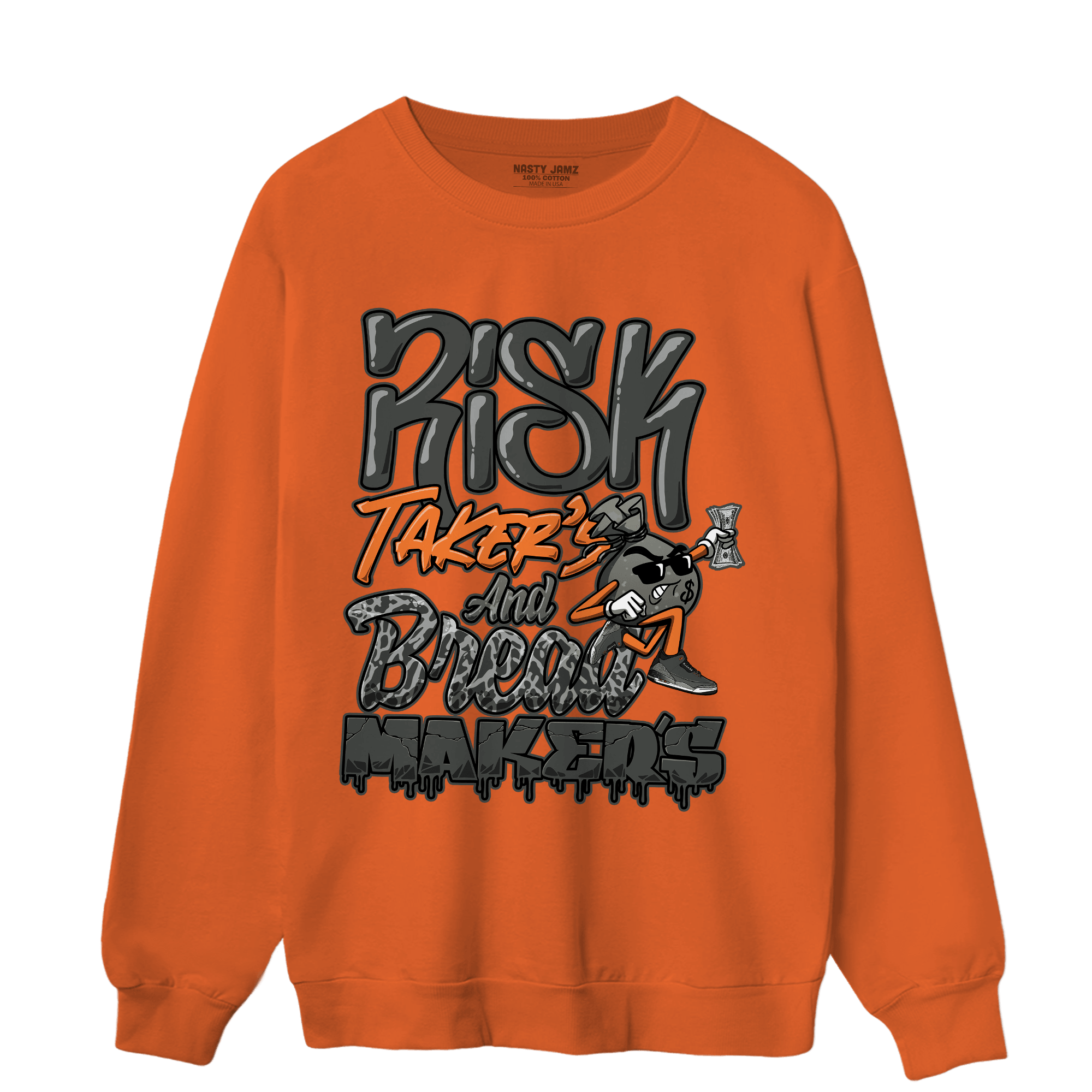 Fear Pack 3s Sweatshirt Match Making Our Bread - NastyJamz