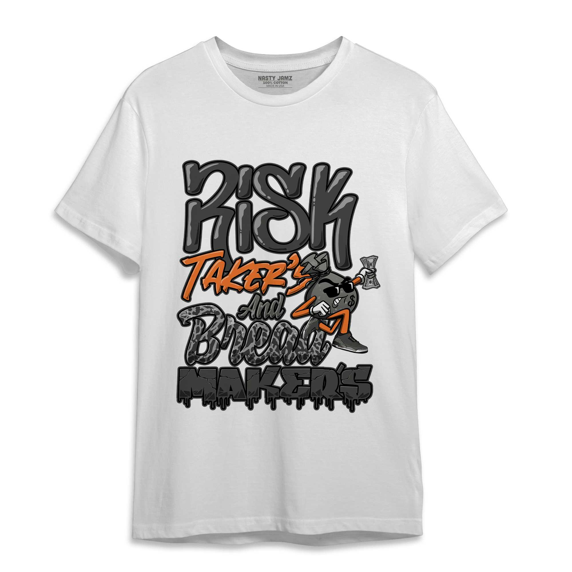 Fear Pack 3s T Shirt Match Making Our Bread - NastyJamz