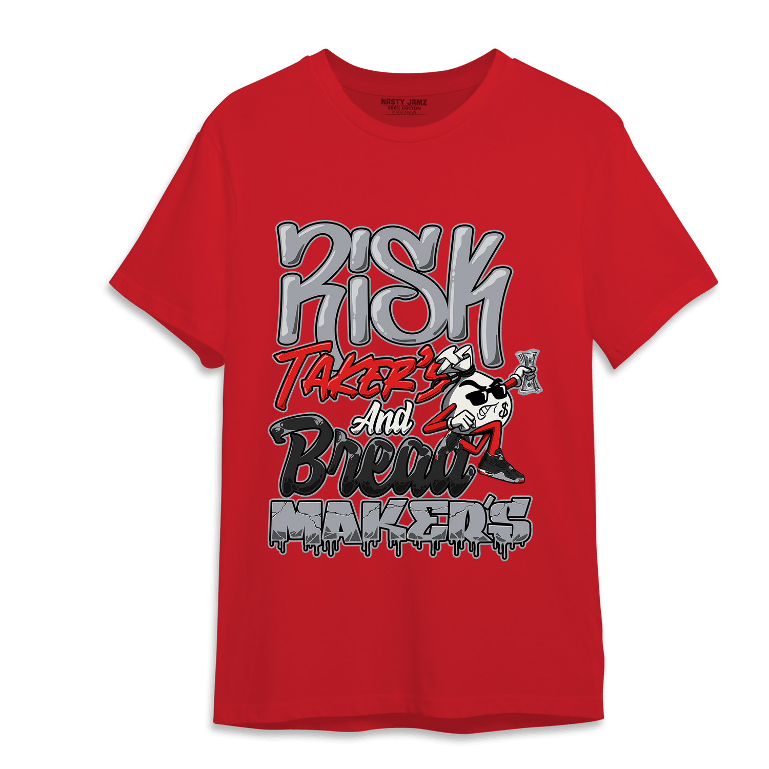 Bred Reimagined 4s T Shirt Match Making Our Bread - NastyJamz