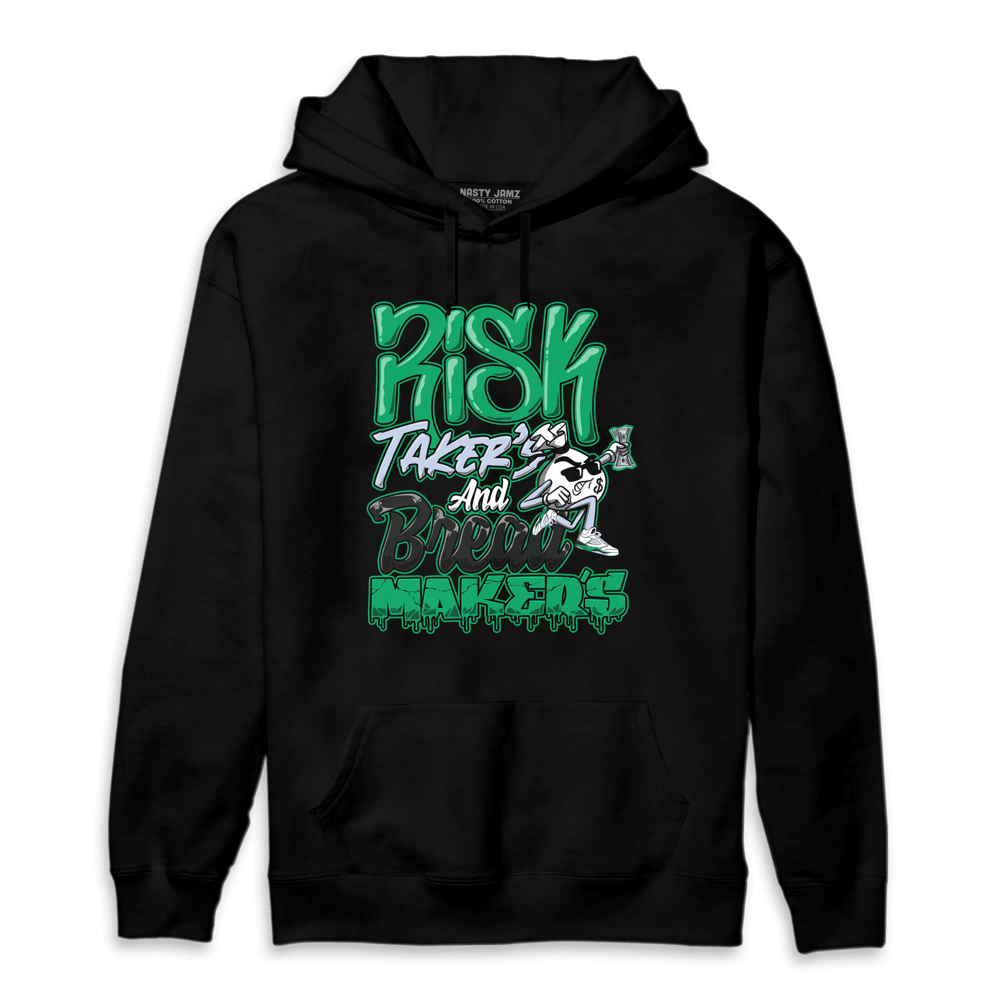 Lucky Green 5s Hoodie Match Making Our Bread - NastyJamz