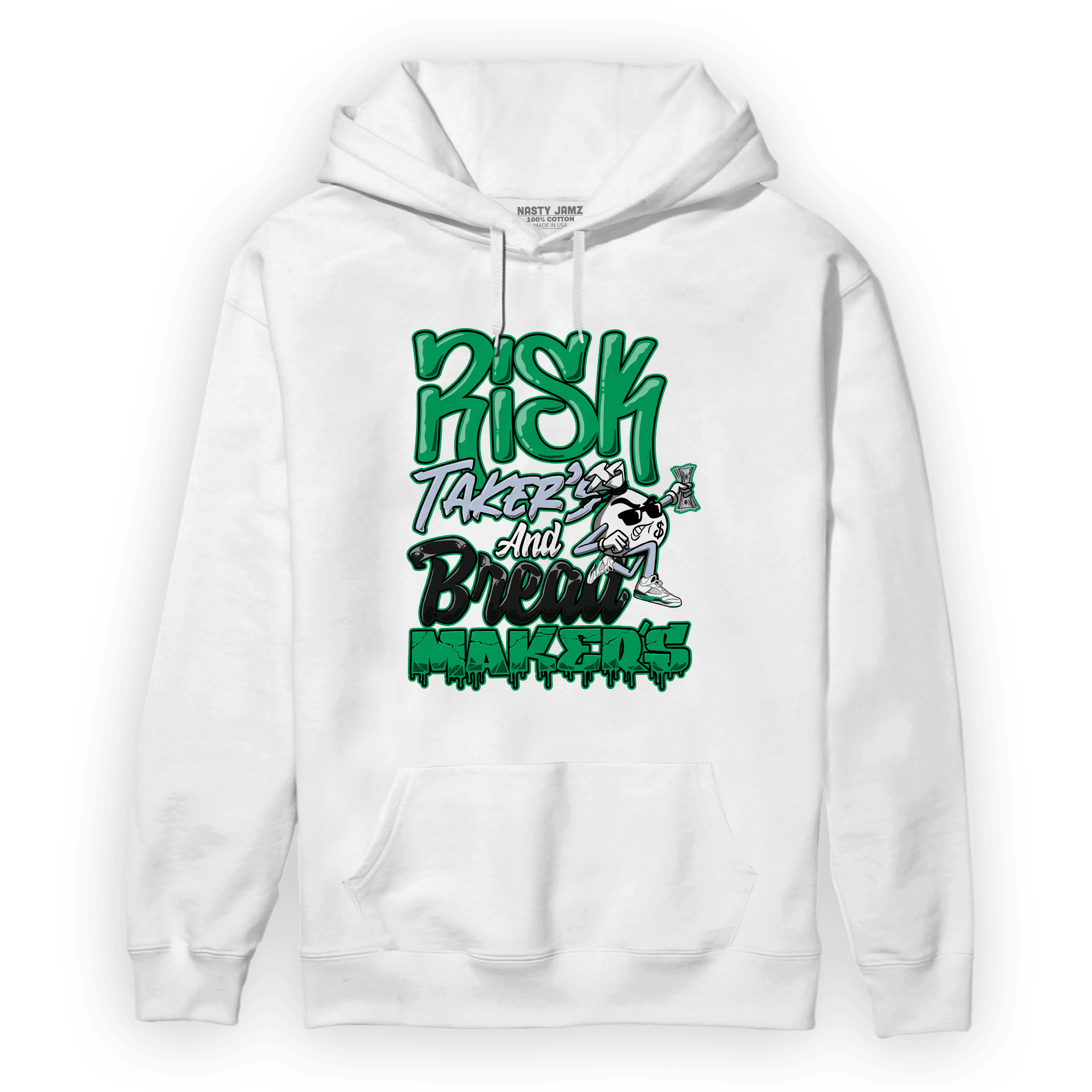 Lucky Green 5s Hoodie Match Making Our Bread - NastyJamz