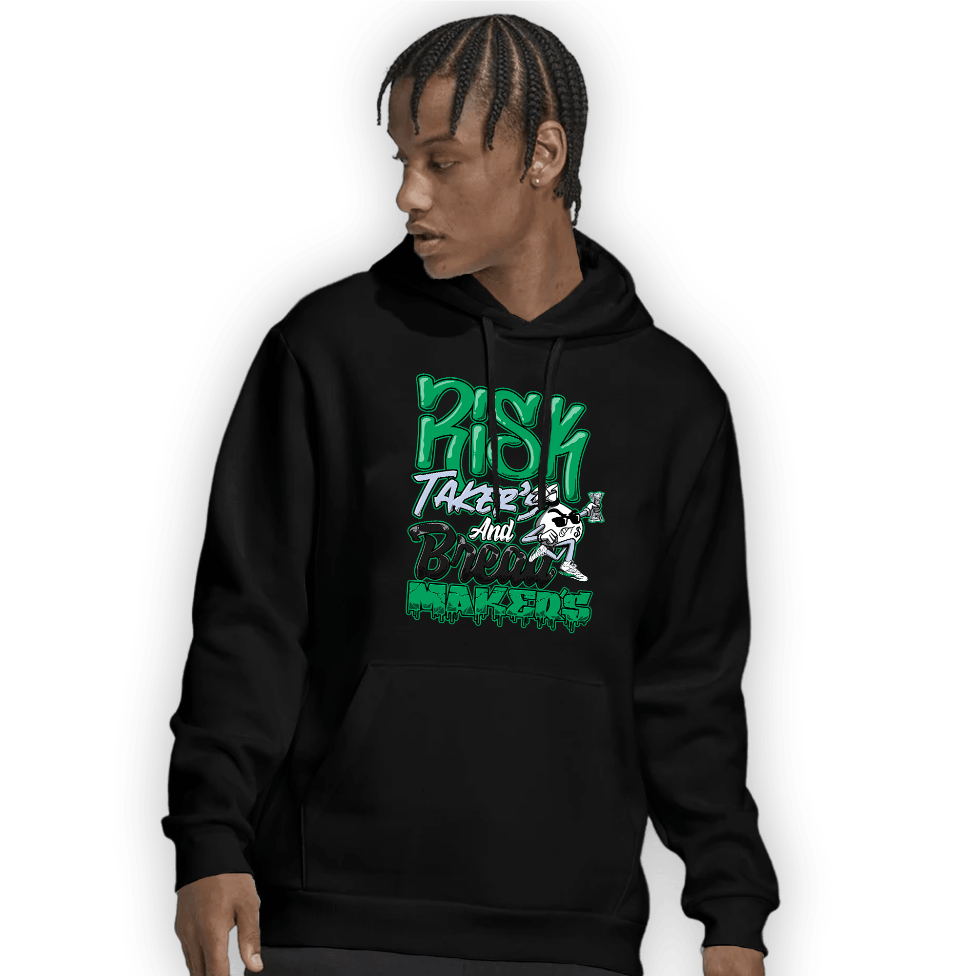 Lucky Green 5s Hoodie Match Making Our Bread - NastyJamz