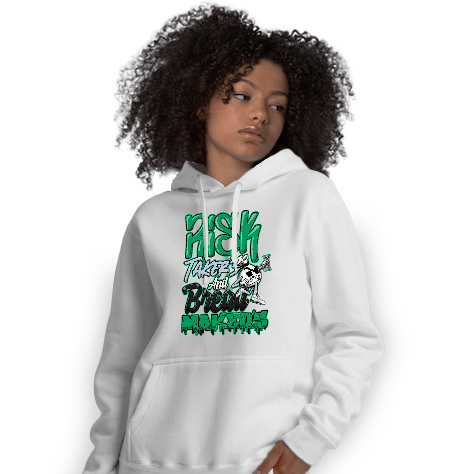 Lucky Green 5s Hoodie Match Making Our Bread - NastyJamz