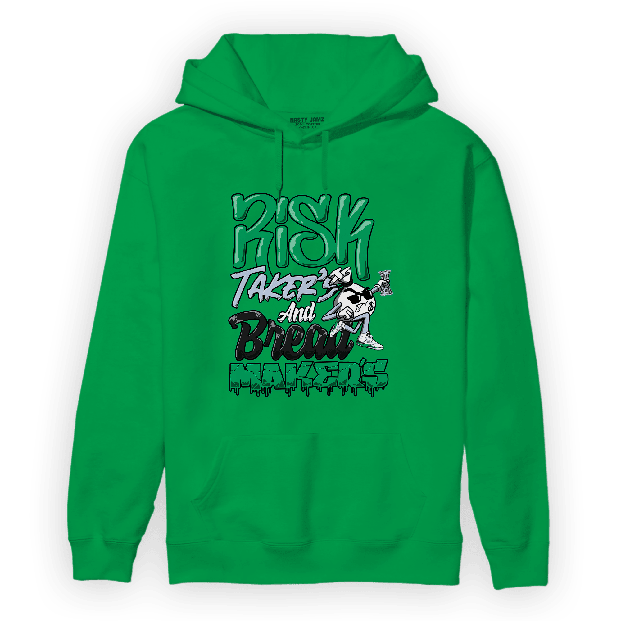 Lucky Green 5s Hoodie Match Making Our Bread - NastyJamz