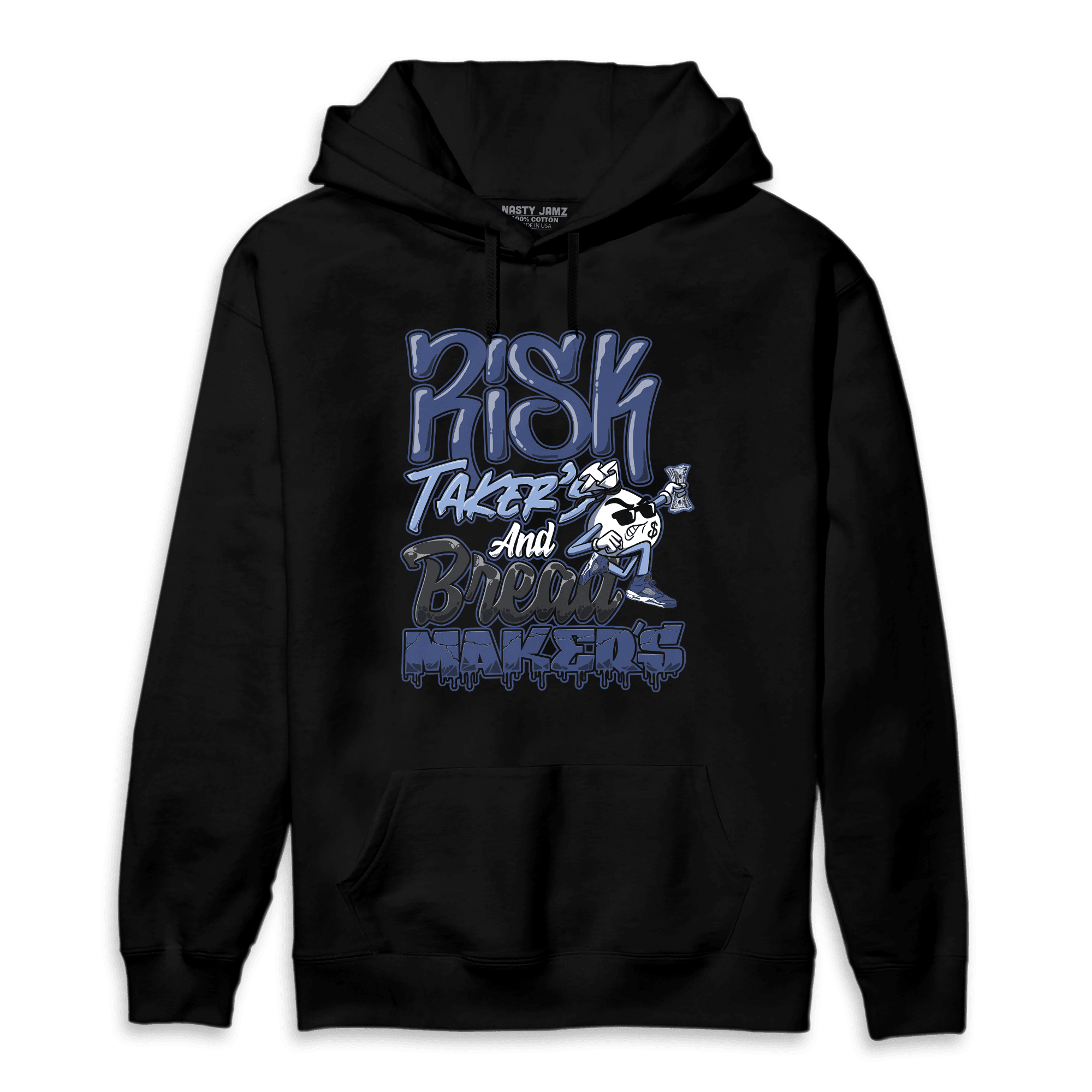 Midnight Navy 5s Hoodie Match Making Our Bread - NastyJamz