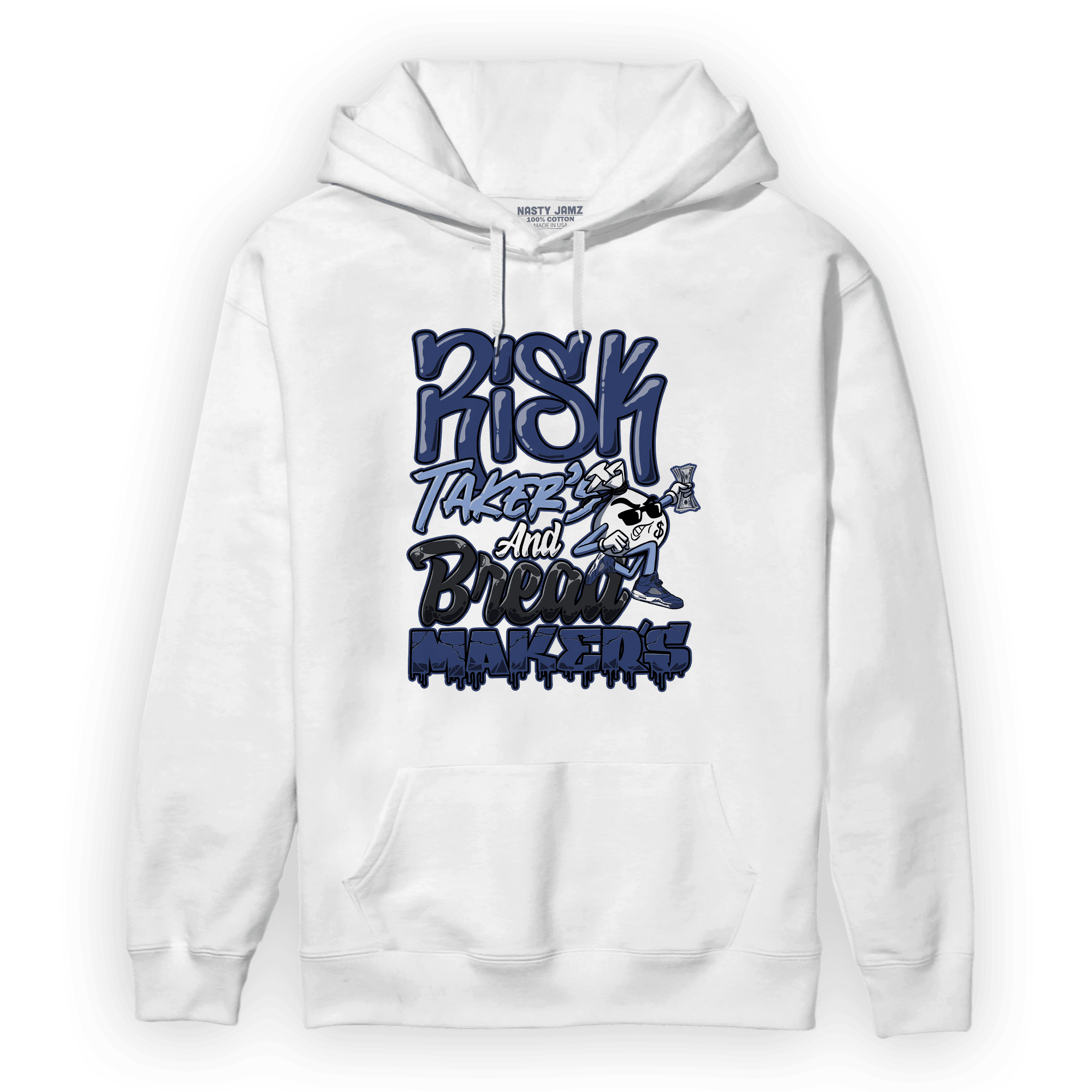Midnight Navy 5s Hoodie Match Making Our Bread - NastyJamz