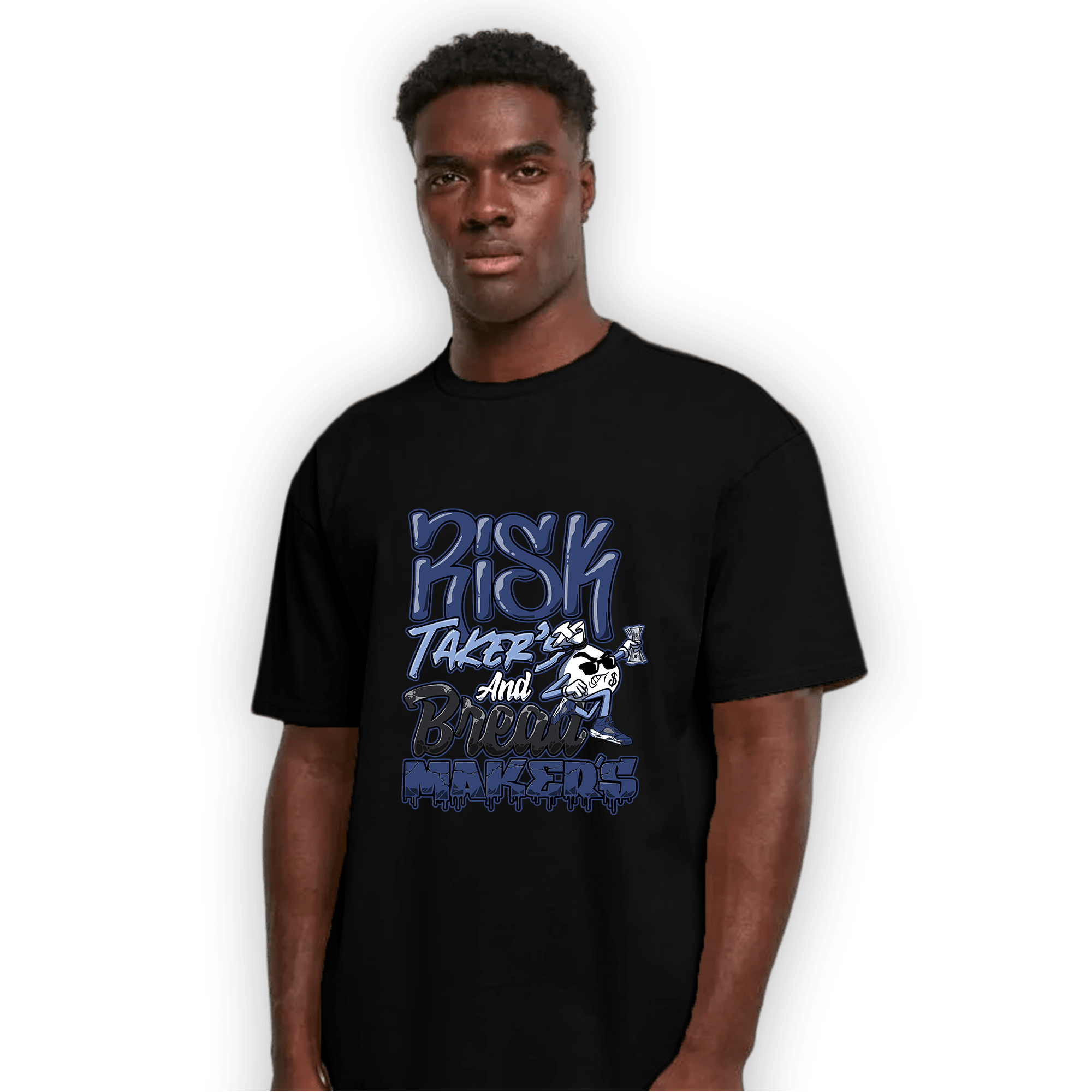 Midnight Navy 5s T Shirt Match Making Our Bread - NastyJamz