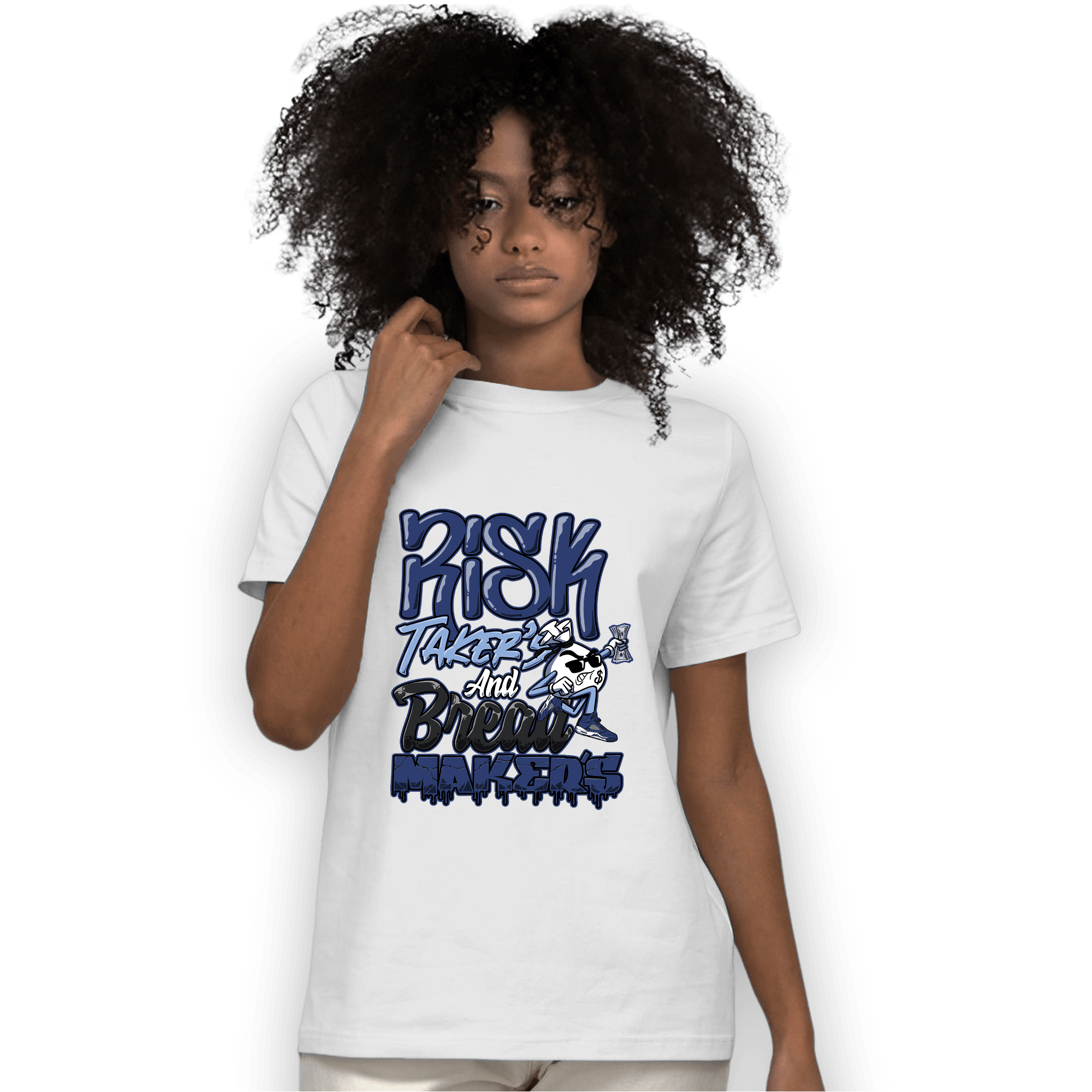 Midnight Navy 5s T Shirt Match Making Our Bread - NastyJamz